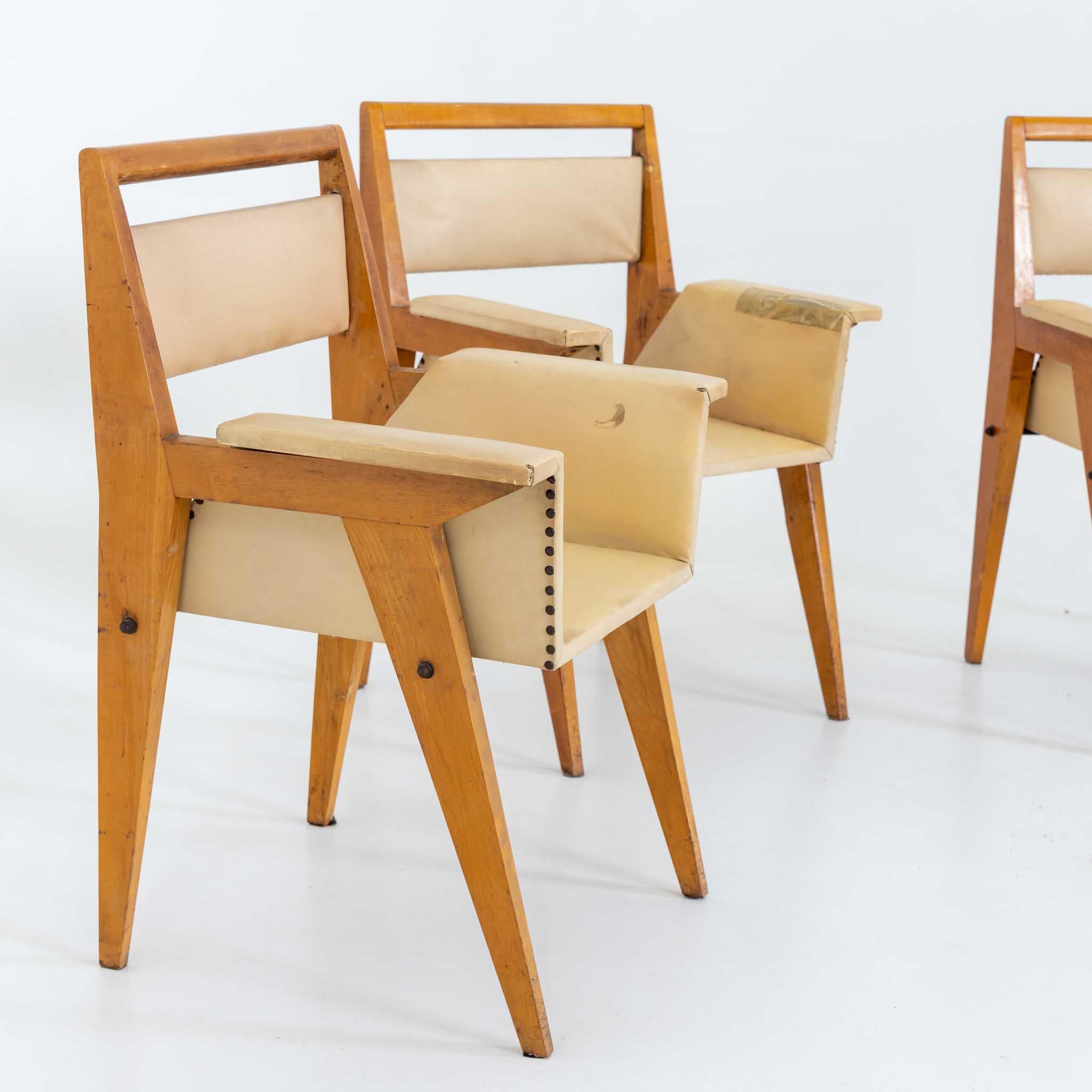 Modern Armchairs, Designed by Vittorio Armellini, Italy Mid-20th Century For Sale