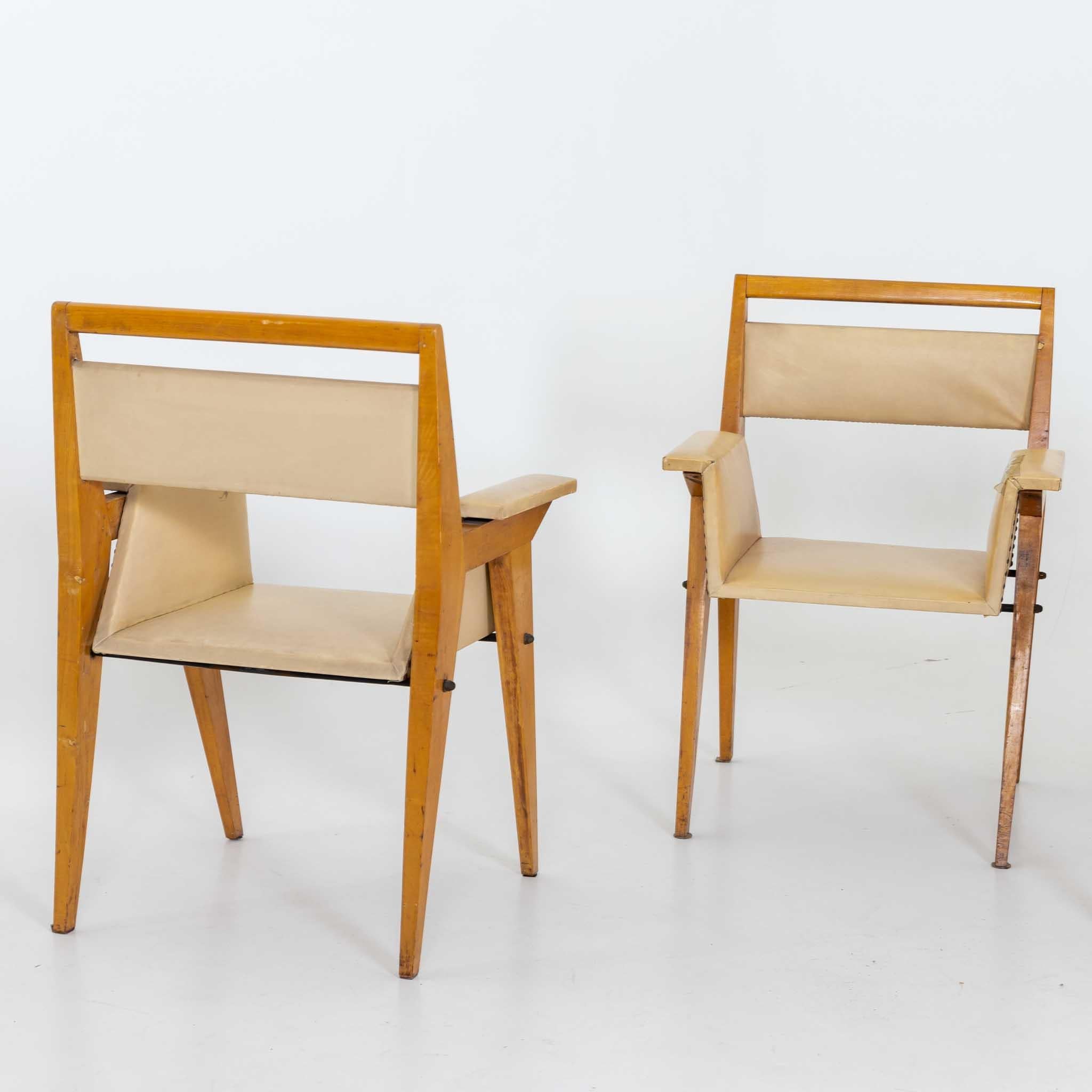 Armchairs, Designed by Vittorio Armellini, Italy Mid-20th Century For Sale 1