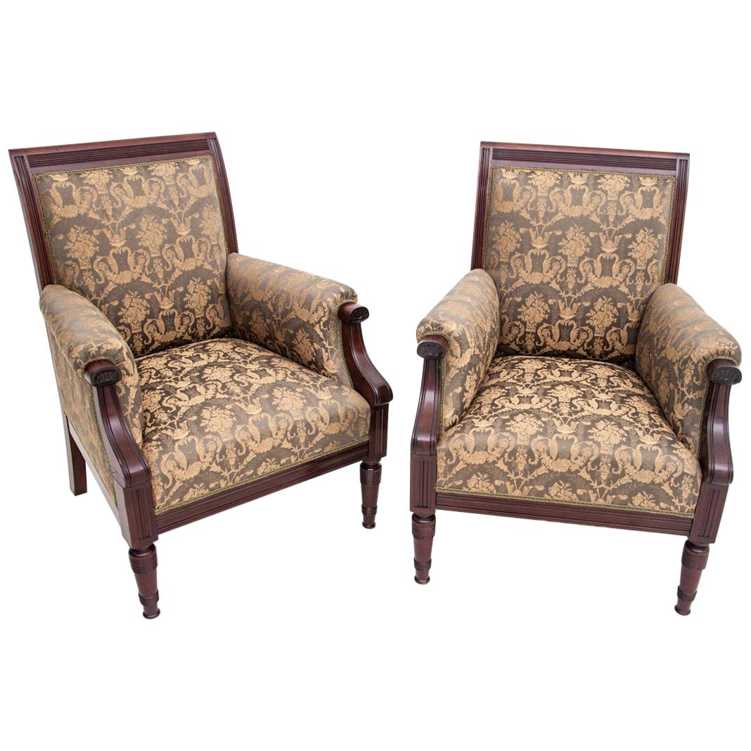 Armchairs from circa 1900, Renovated