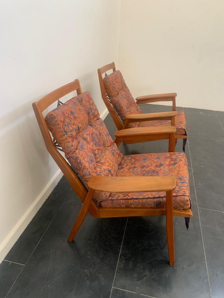 Metal Armchairs from Cerruti, Lissone, 1950s, Set of 2 For Sale