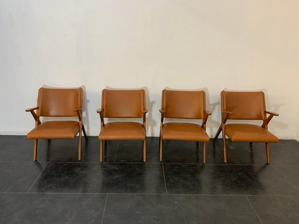 Armchairs from the Real, 1960s, Set of 4 14