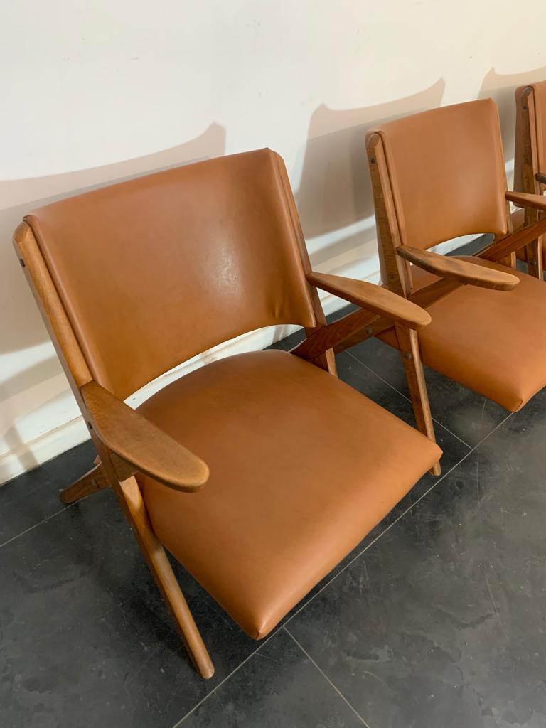 Armchairs from the Real, 1960s, Set of 4 In Good Condition In Montelabbate, PU