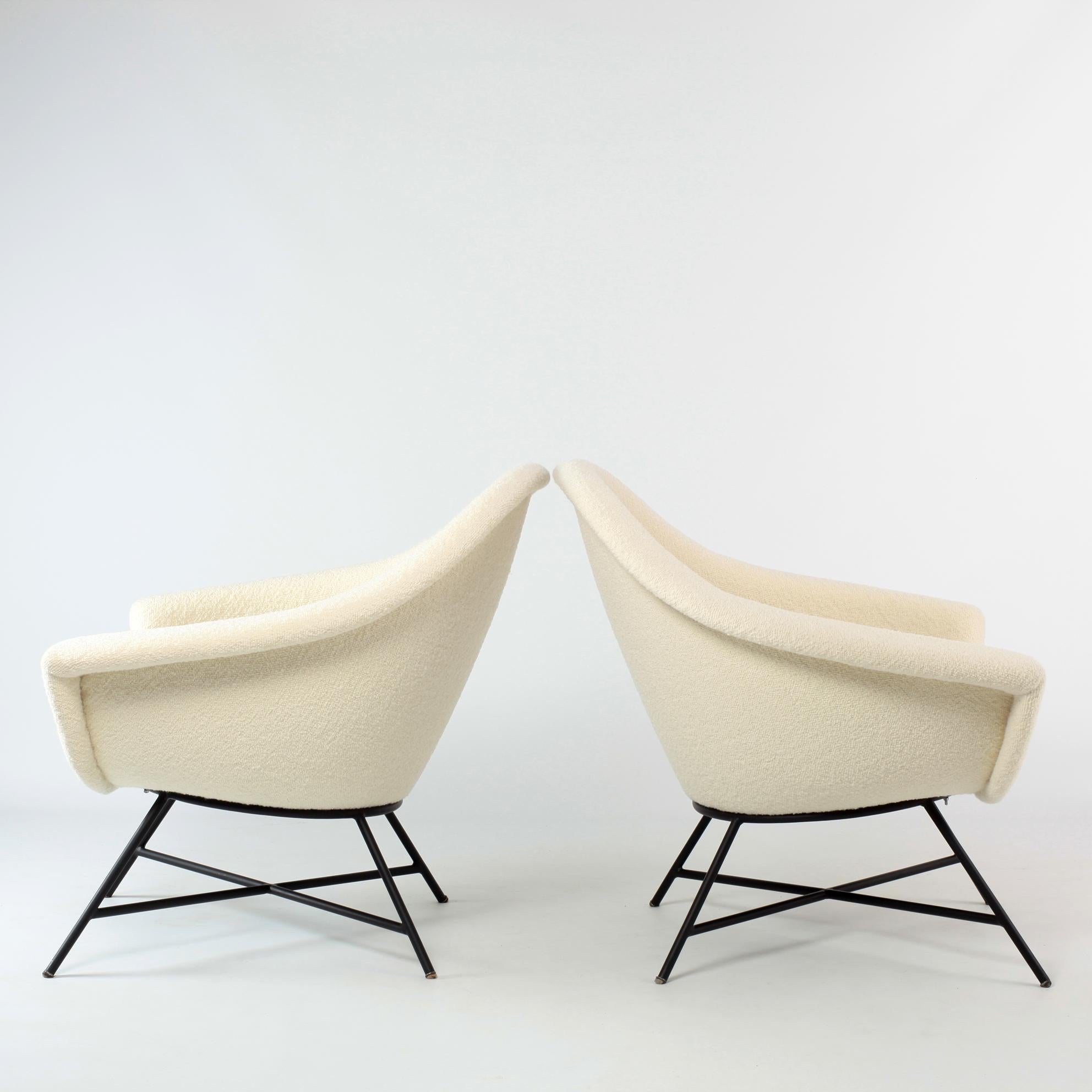 Mid-20th Century French Armchairs Dangles & Defrance for Burov, 1950s