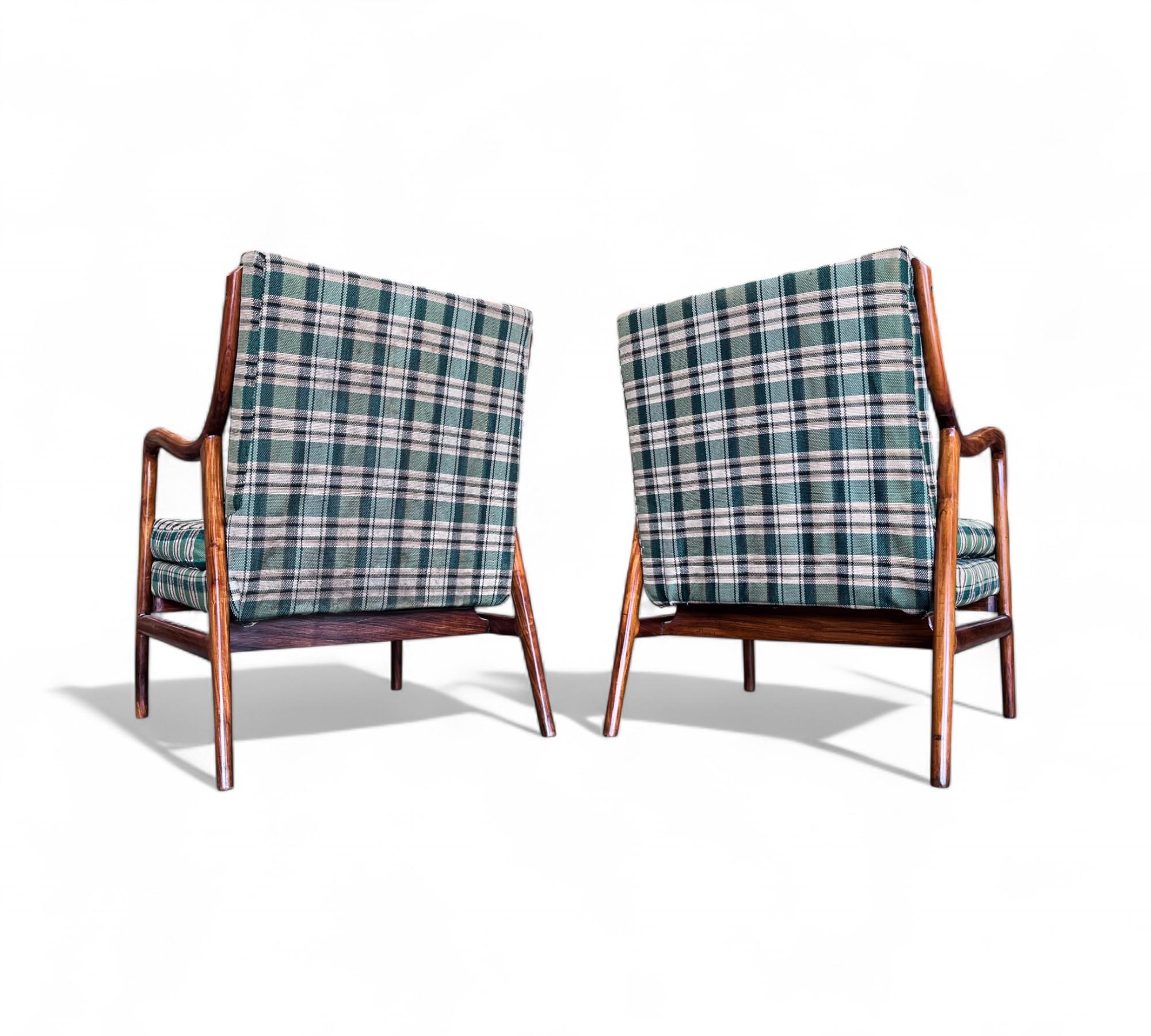Sillones en Madera y Tela Caviuna, Giuseppe Scapinelli, Años 50 - Lote 833 en venta 2