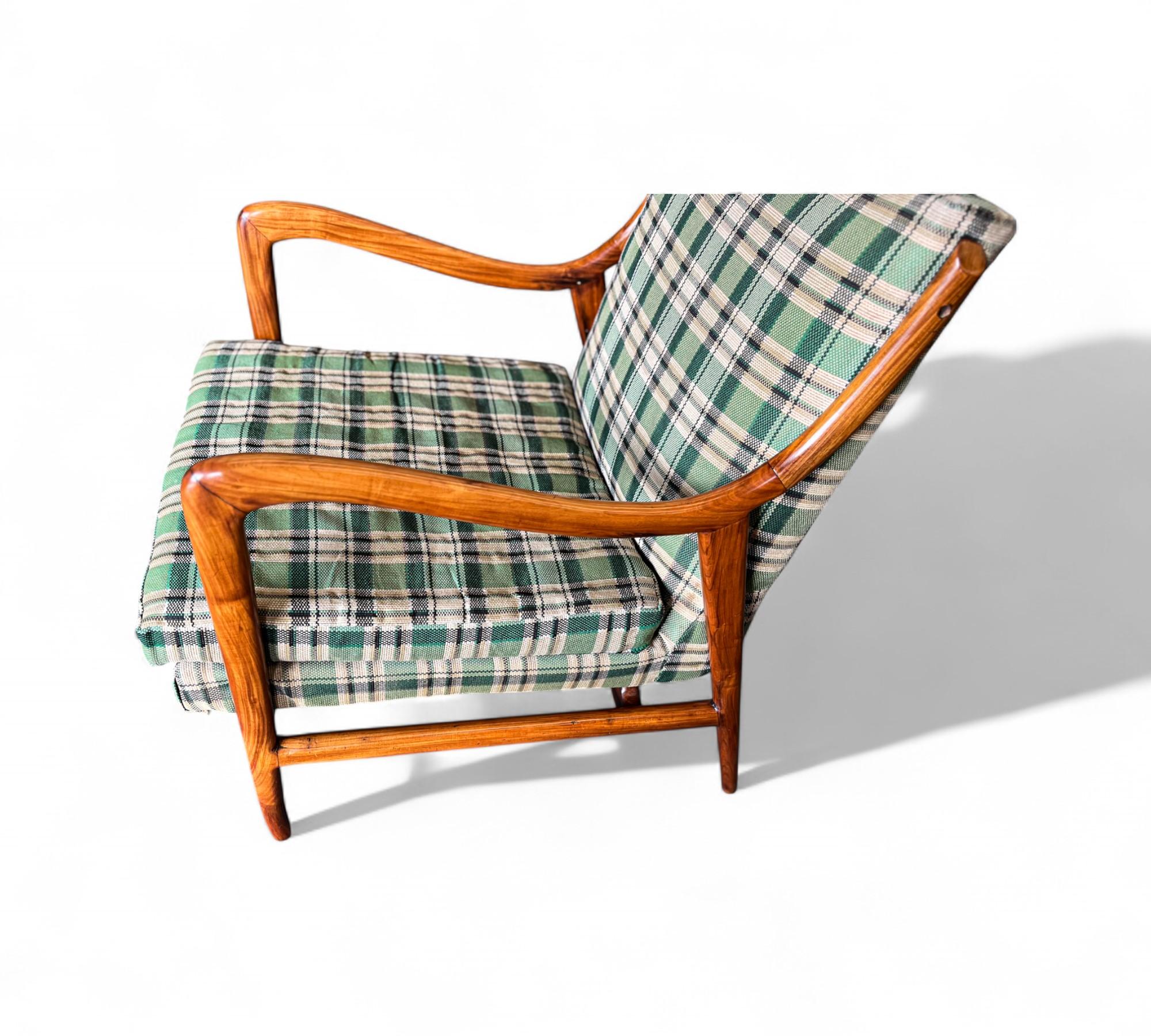 Sillones en Madera y Tela Caviuna, Giuseppe Scapinelli, Años 50 - Lote 833 en venta 5