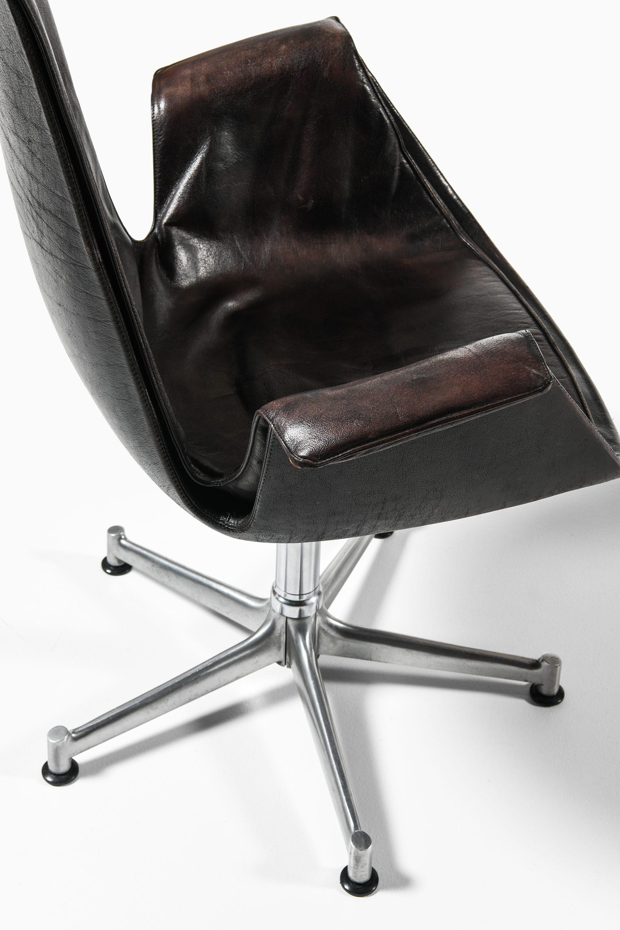 Sillones de cuero y estructura de acero de Preben Fabricius & Jørgen Kastholm, 1969 en venta 4