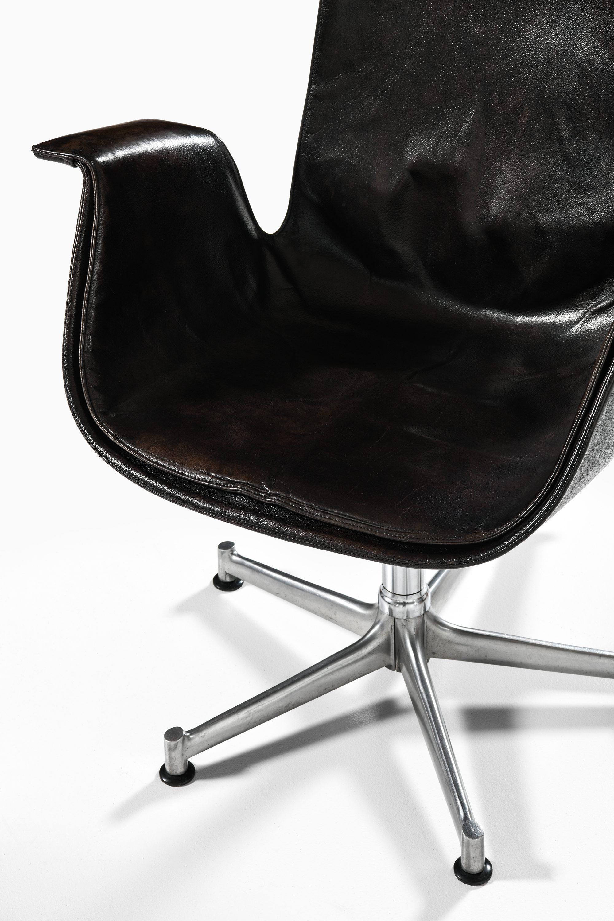 Sillones de cuero y estructura de acero de Preben Fabricius & Jørgen Kastholm, 1969 en venta 2