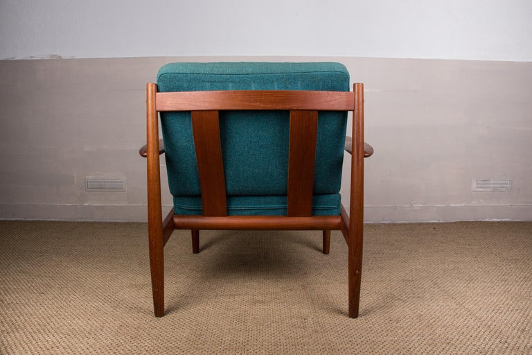 Armchairs in Teak and Fabric by Grete Jalk for France & Sound, 1963, Set of 2 7