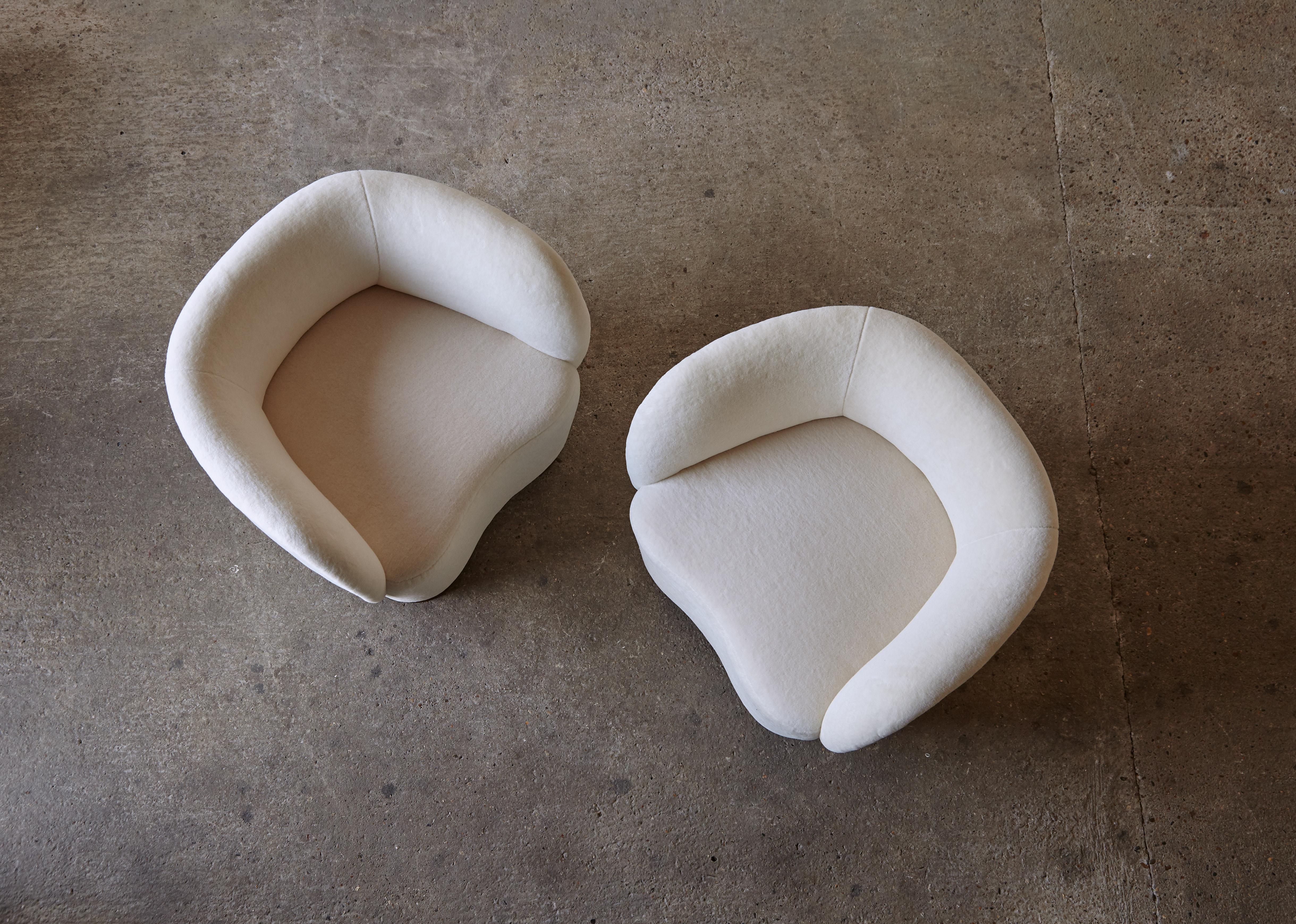 Armchairs in the Style of Flemming Lassen / Viggo Boesen, Pure Alpaca Fabric 6