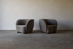 Armchairs in the Style of Flemming Lassen / Viggo Boesen, Pure Alpaca Upholstery