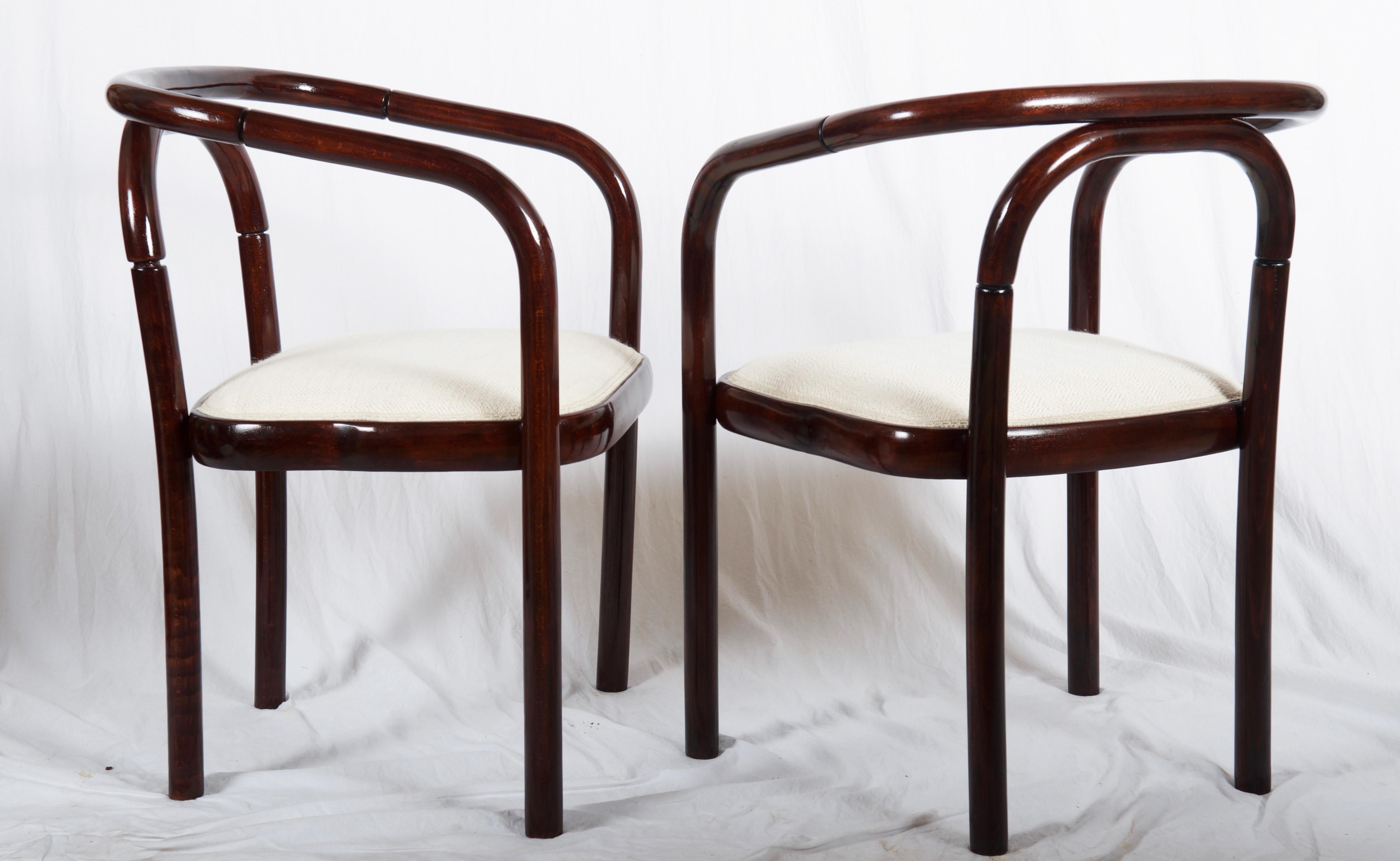 Minimalist Armchairs in the Style of Poul Henningsen For Sale
