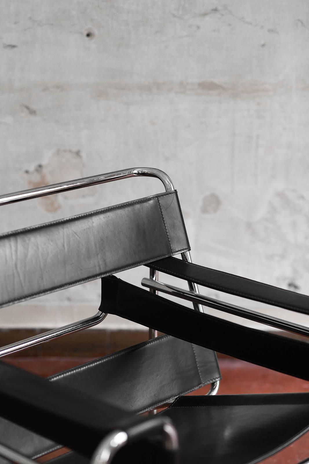 Sessel im Wassily-Stil von Marcel Breuer, 2er-Set, 70er-Jahre im Angebot 3