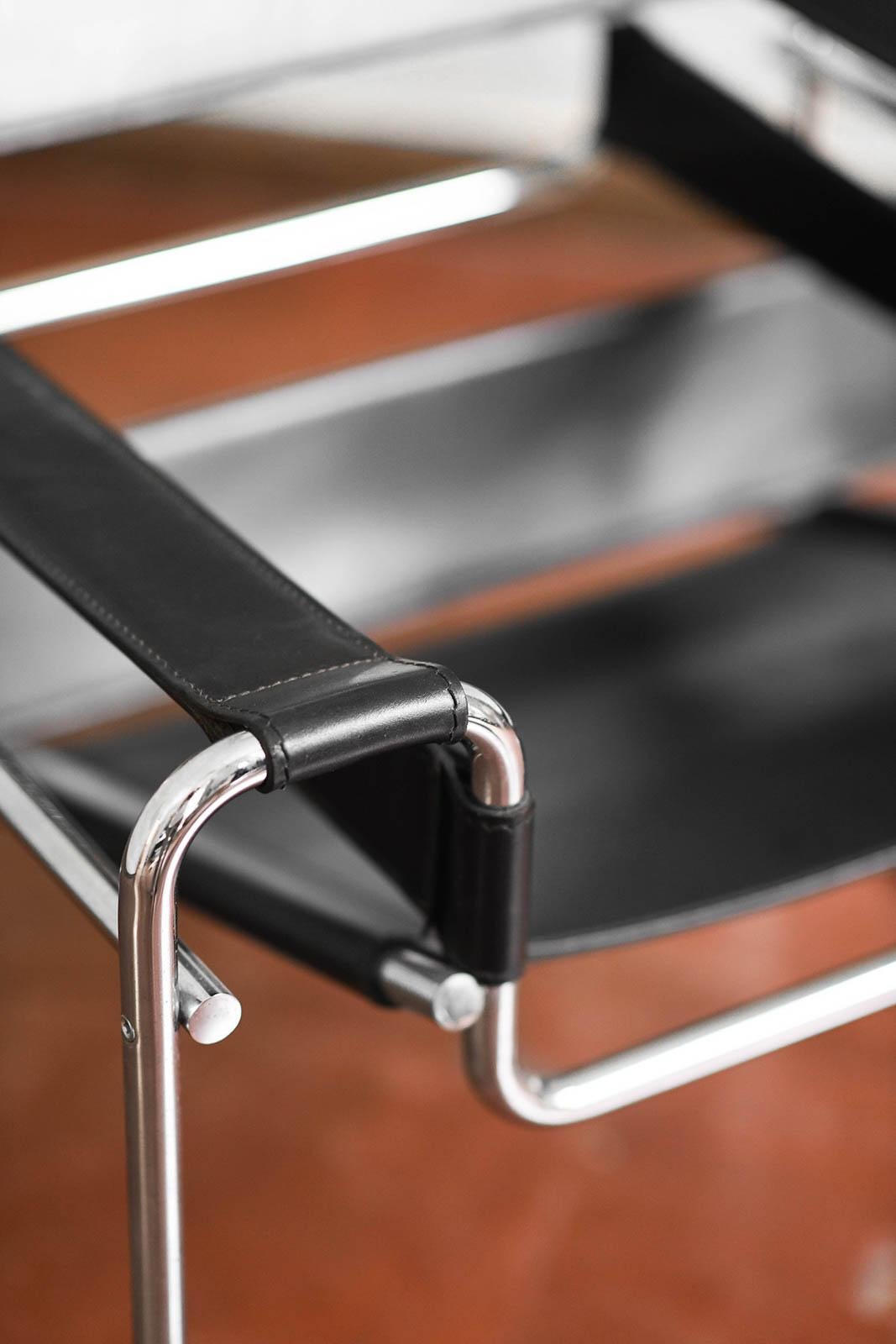Sessel im Wassily-Stil von Marcel Breuer, 2er-Set, 70er-Jahre im Angebot 4