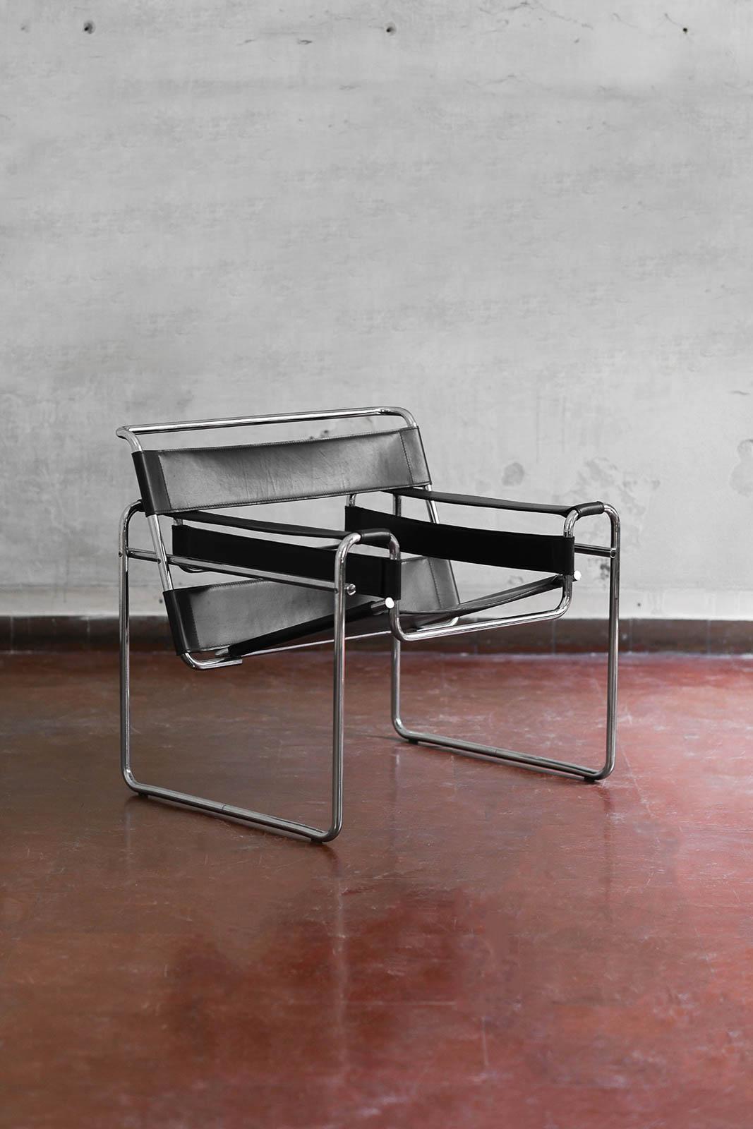 Sessel im Wassily-Stil von Marcel Breuer, 2er-Set, 70er-Jahre (Italienisch) im Angebot