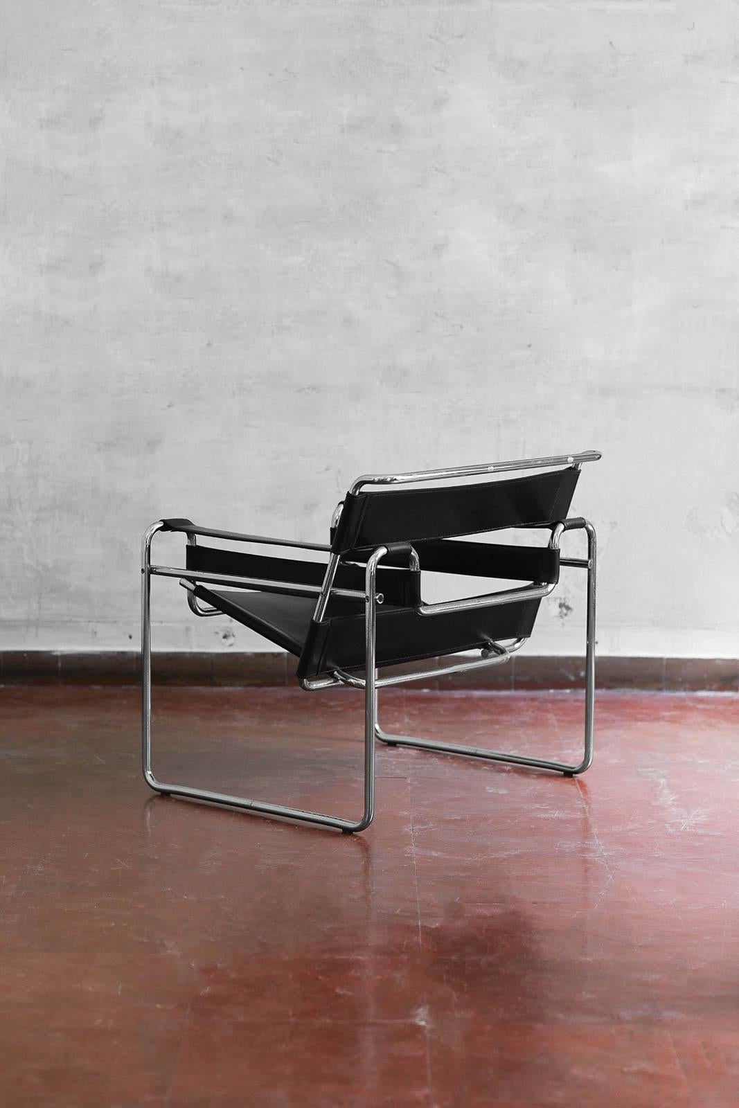 Sessel im Wassily-Stil von Marcel Breuer, 2er-Set, 70er-Jahre (Metall) im Angebot