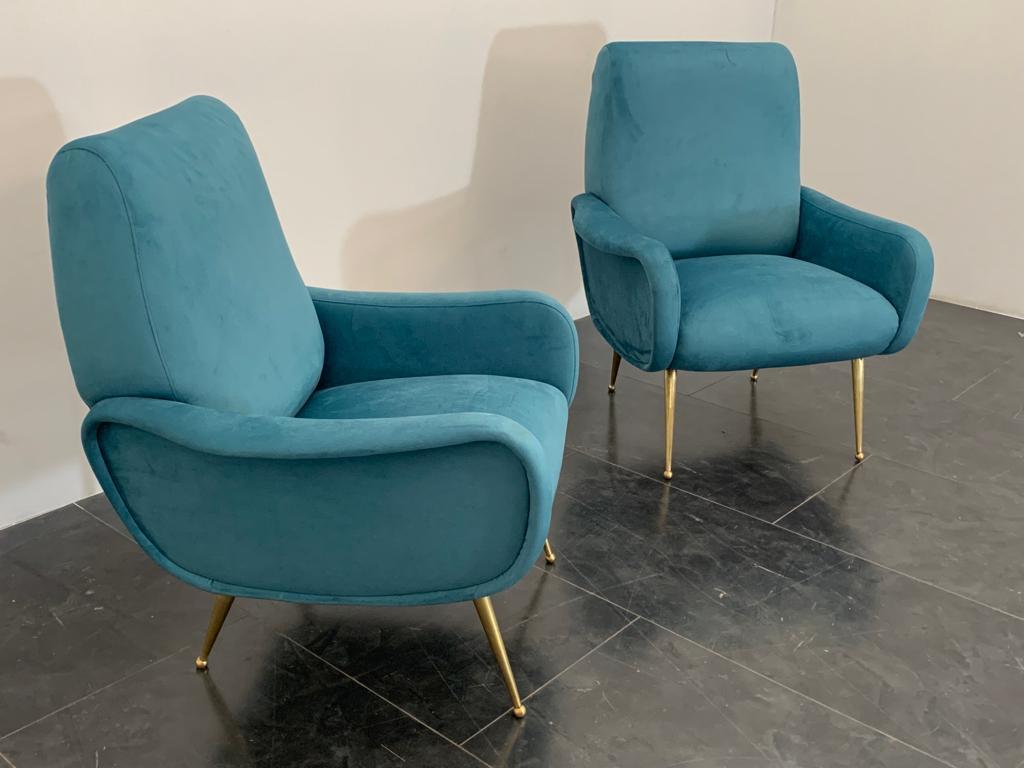 Armchairs Lady in the Style of Marco Zanuso, 1950s, Set of 2 For Sale 1