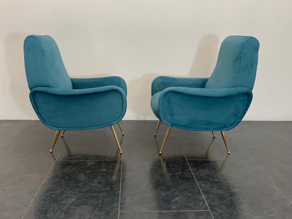 Armchairs Lady in the Style of Marco Zanuso, 1950s, Set of 2 For Sale 2