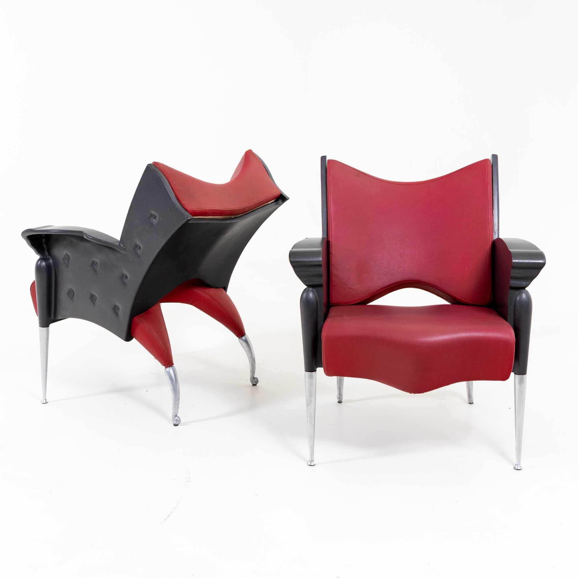 Sessel Mod. Maletak von Bořek Šípek für Maletti, Italien 1992 (Metall) im Angebot