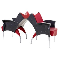 Fauteuils Mod. Maletak par Bořek Šípek pour Maletti, Italie 1992