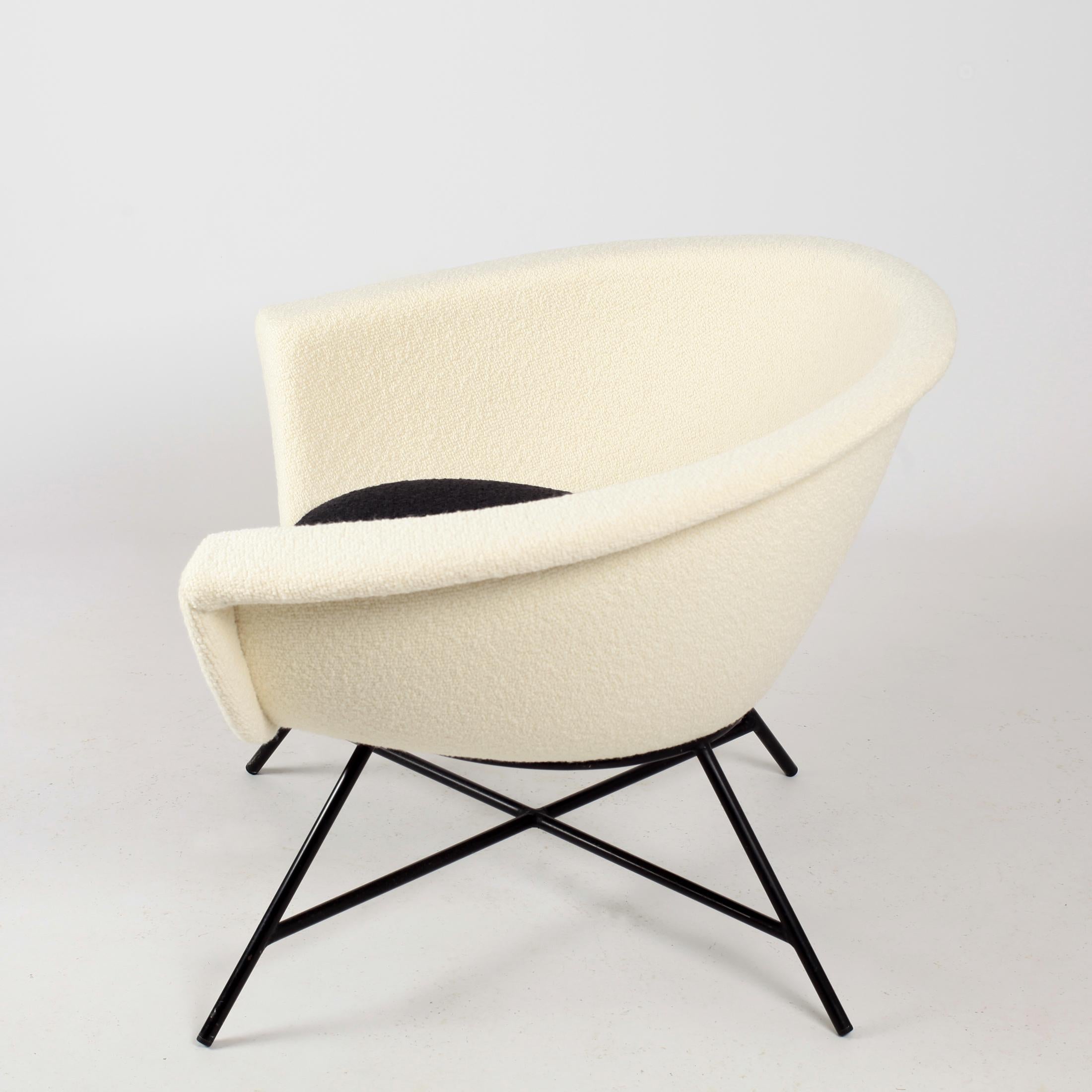 Armchairs Model 58 Genevieve Dangles & Christian Defrance for Burov, 1950s 2