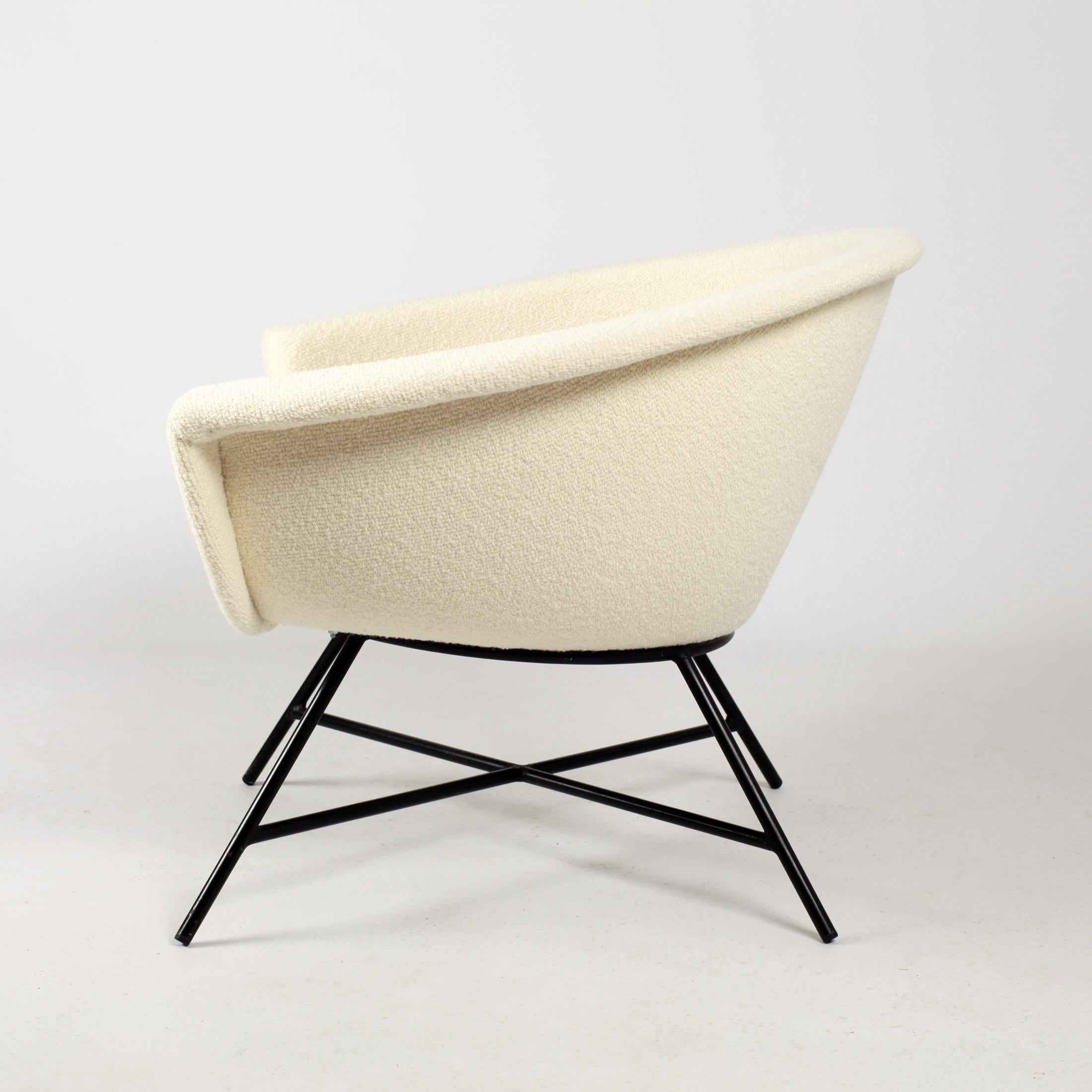 Armchairs Model 58 Genevieve Dangles & Christian Defrance for Burov, 1950s 3