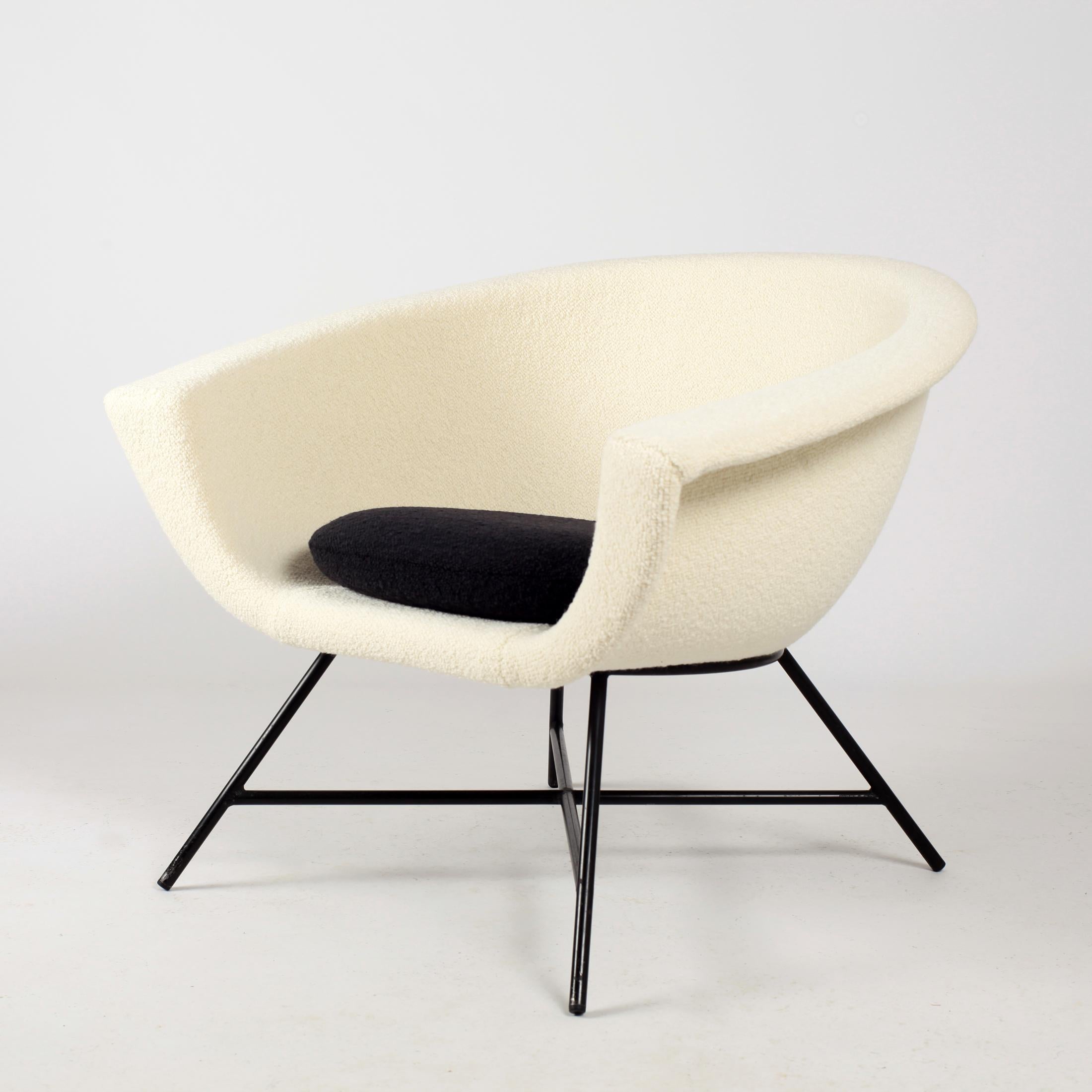 Armchairs Model 58 Genevieve Dangles & Christian Defrance for Burov, 1950s 4