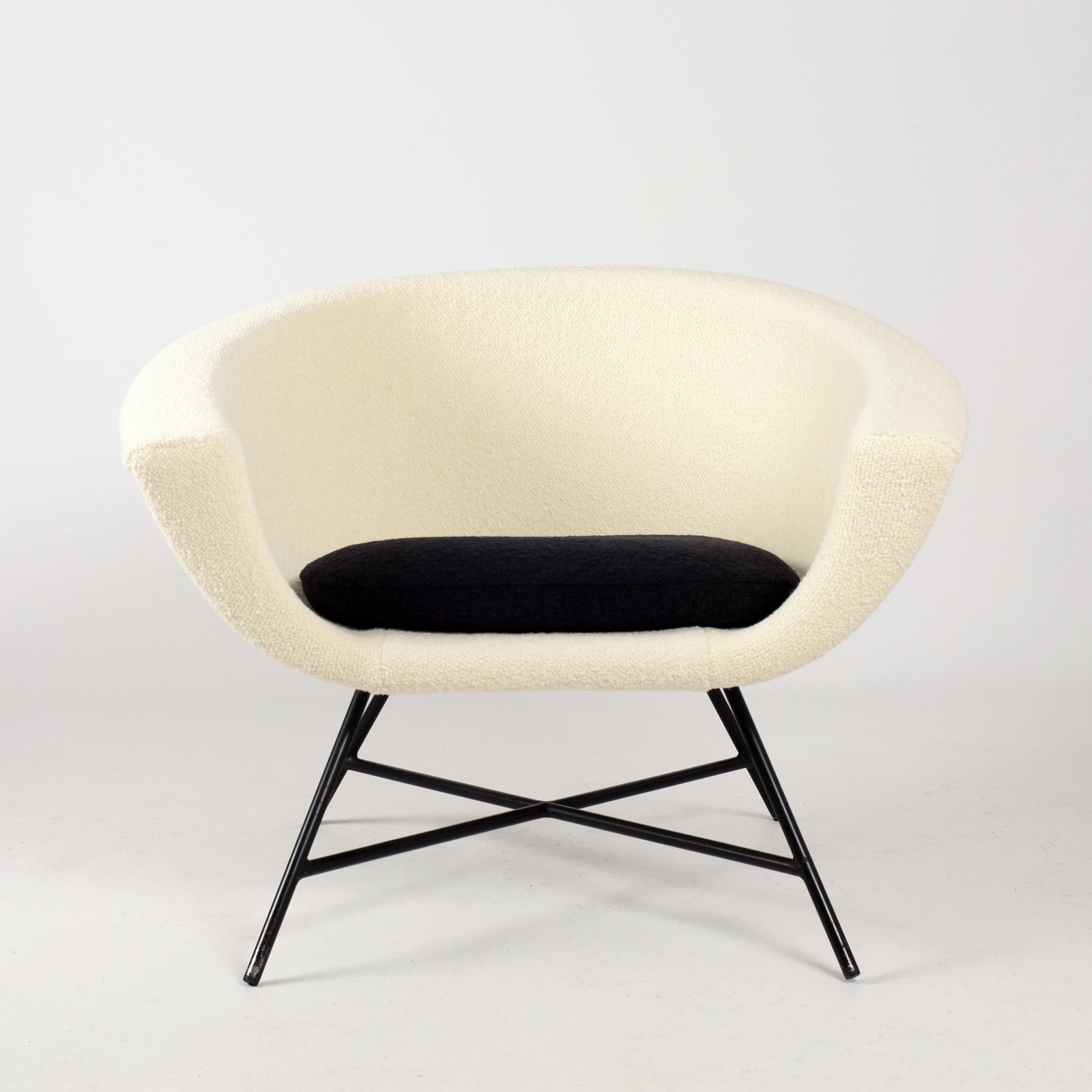 Armchairs Model 58 Genevieve Dangles & Christian Defrance for Burov, 1950s 5