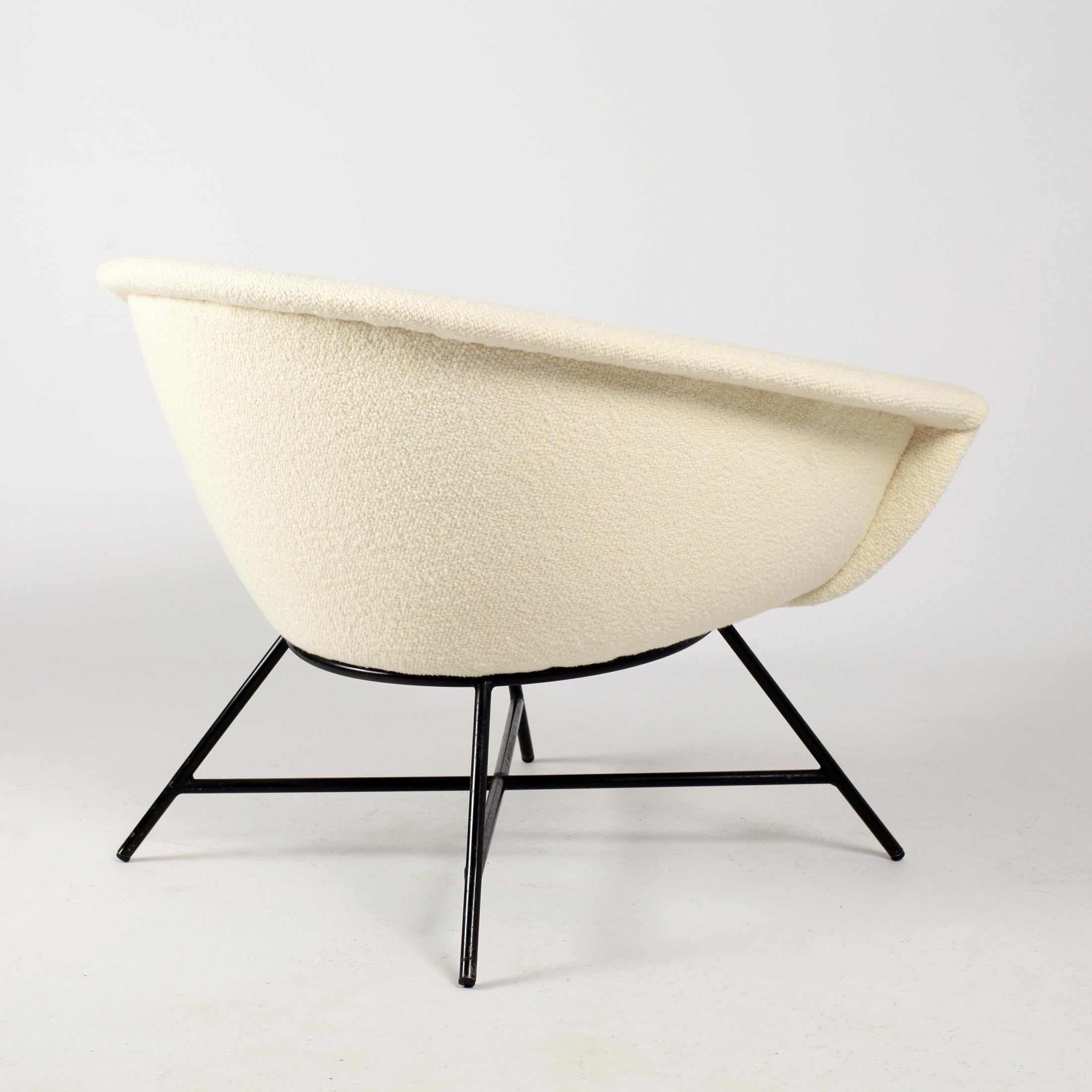 Mid-20th Century Armchairs Model 58 Genevieve Dangles & Christian Defrance for Burov, 1950s