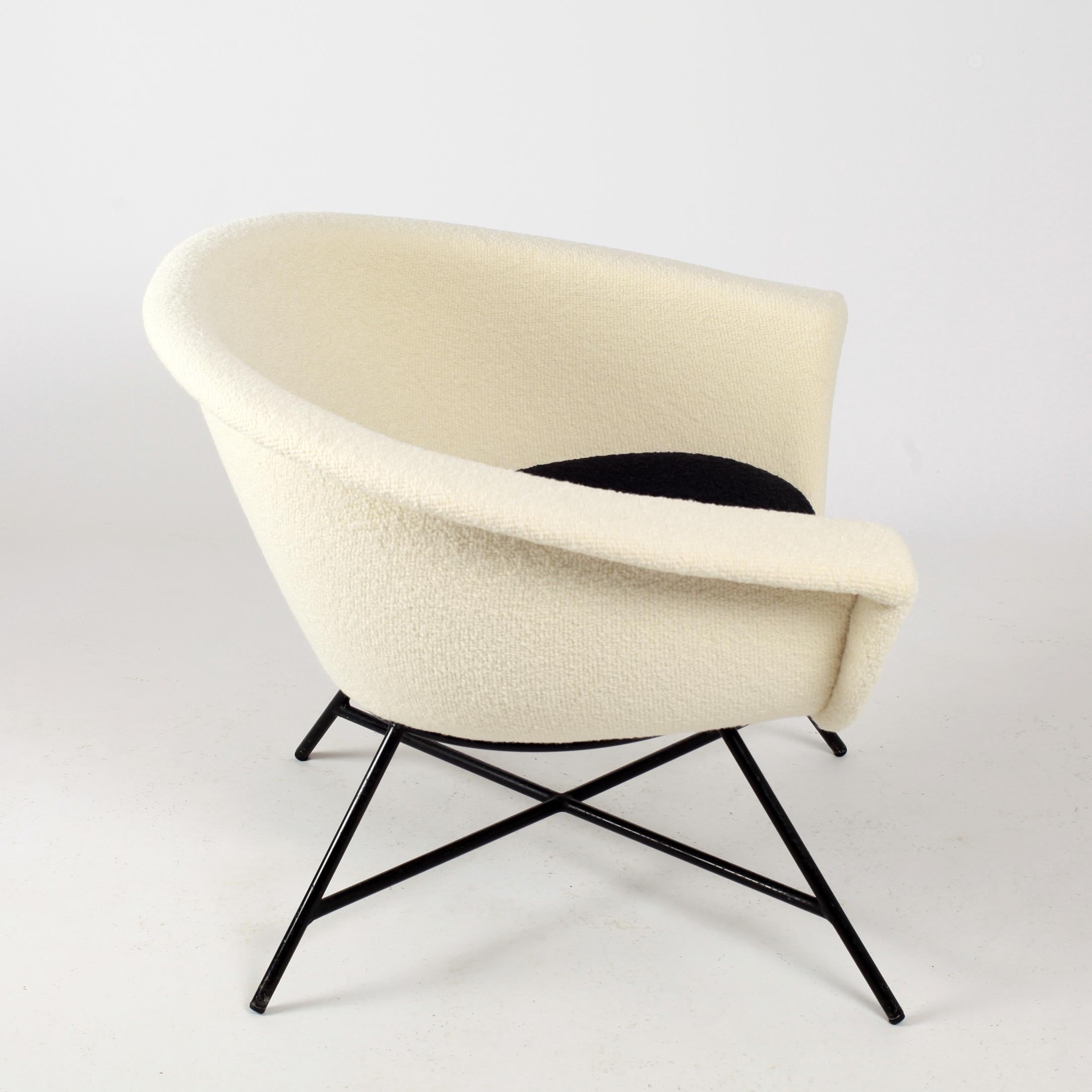 Armchairs Model 58 Genevieve Dangles & Christian Defrance for Burov, 1950s 1