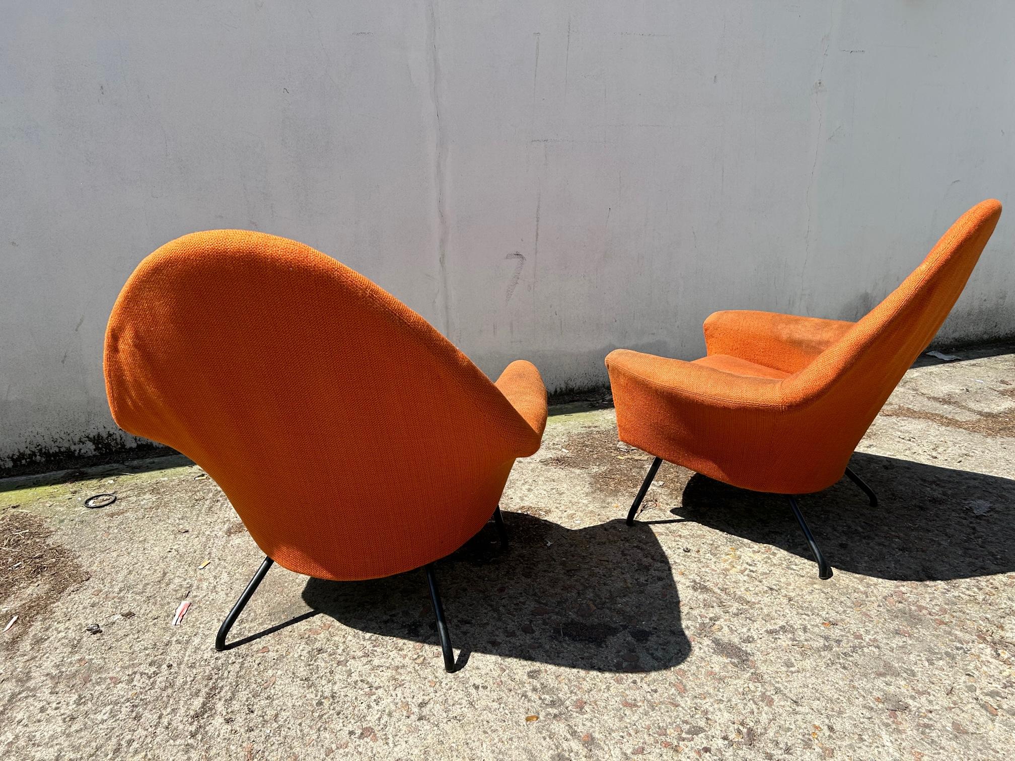 Armchairs Model 770 by Joseph-André Motte In Distressed Condition For Sale In Paris, FR