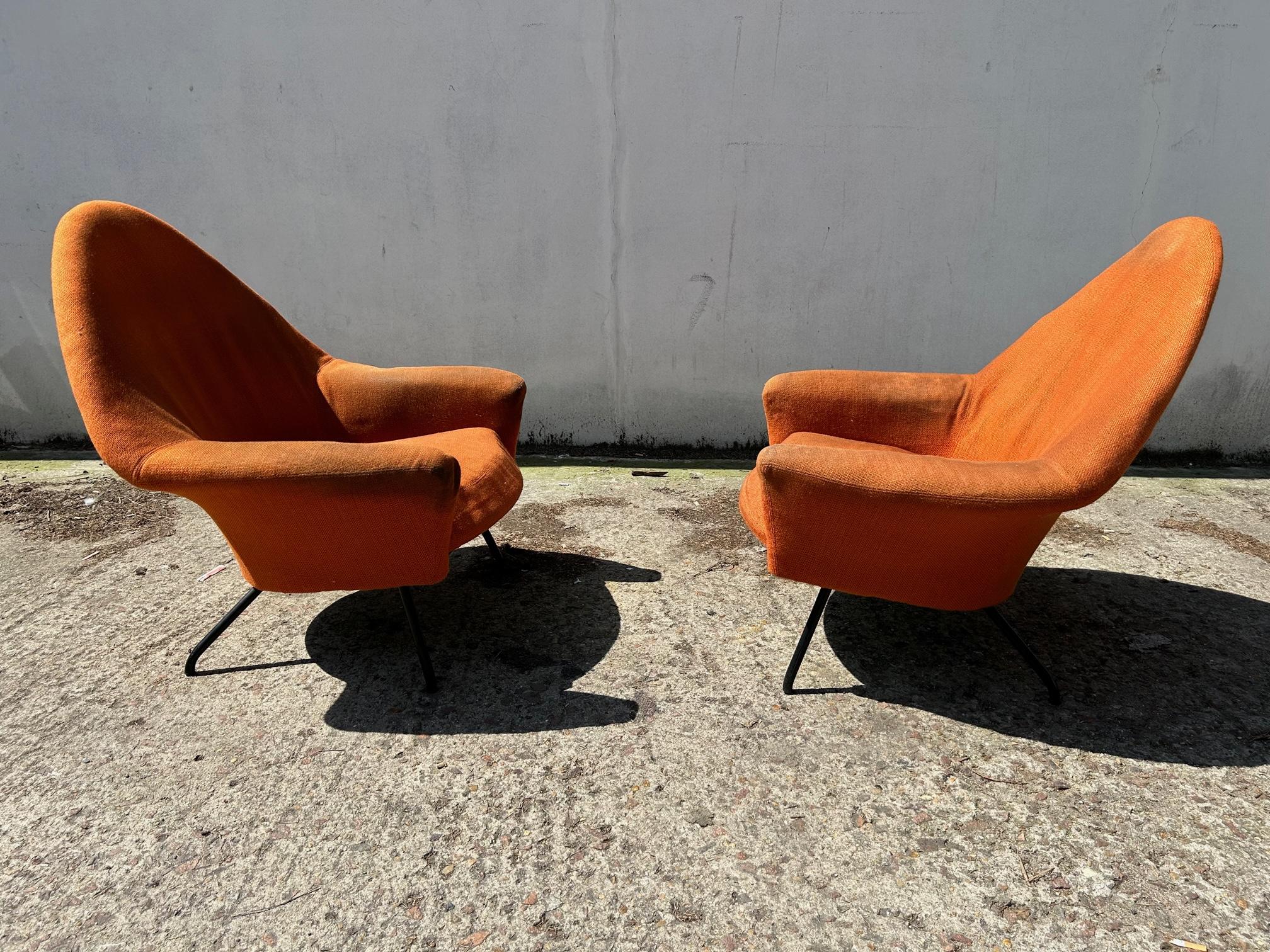 Armchairs Model 770 by Joseph-André Motte For Sale 1