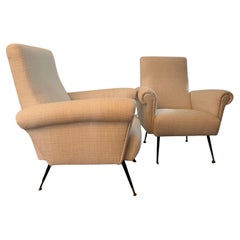 Fauteuils de performance texturés crème, Neuf