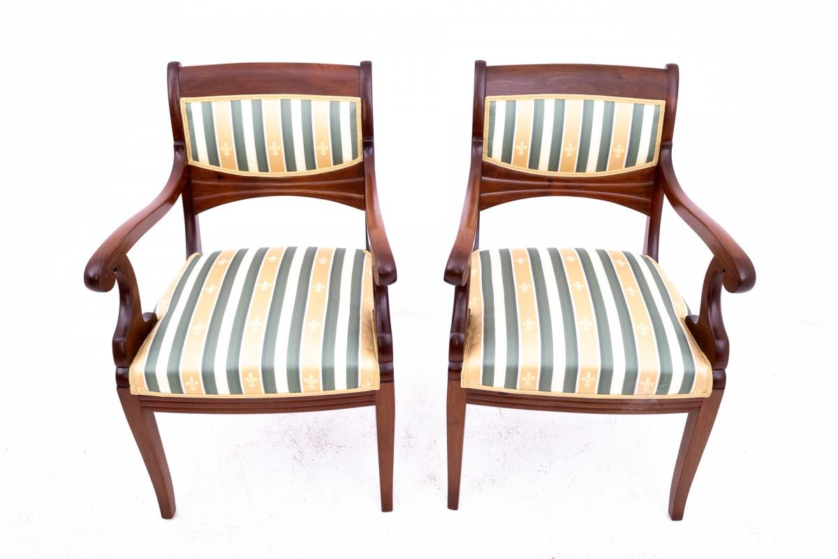 Biedermeier Fauteuils, Europe du Nord, vers 1890. Après la rénovation. en vente