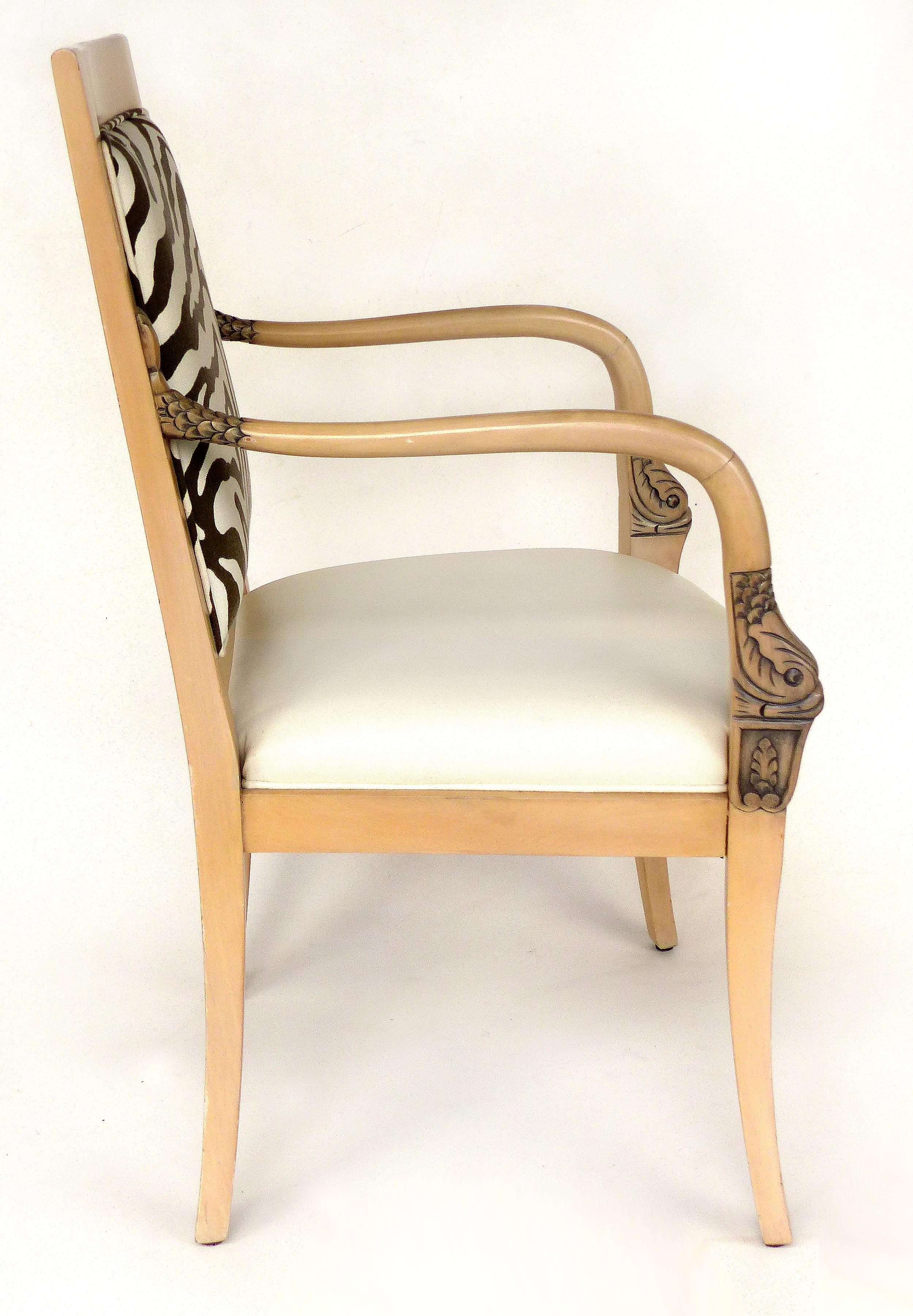 zebra print armchair