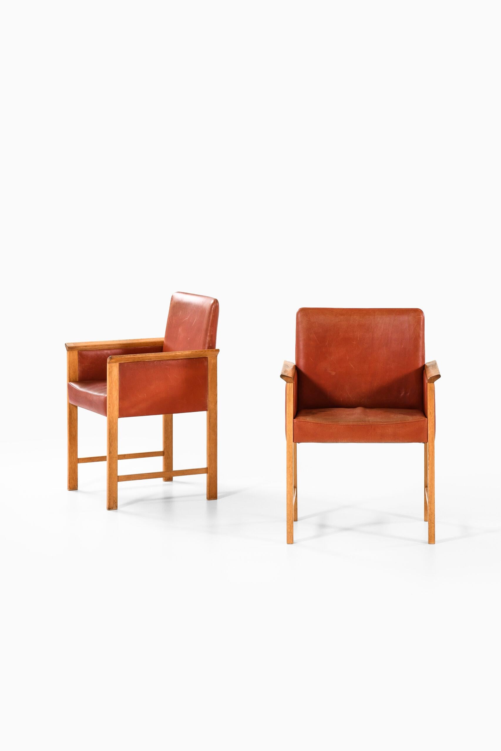 Rare armchairs by unknown designer. Produced in Denmark.