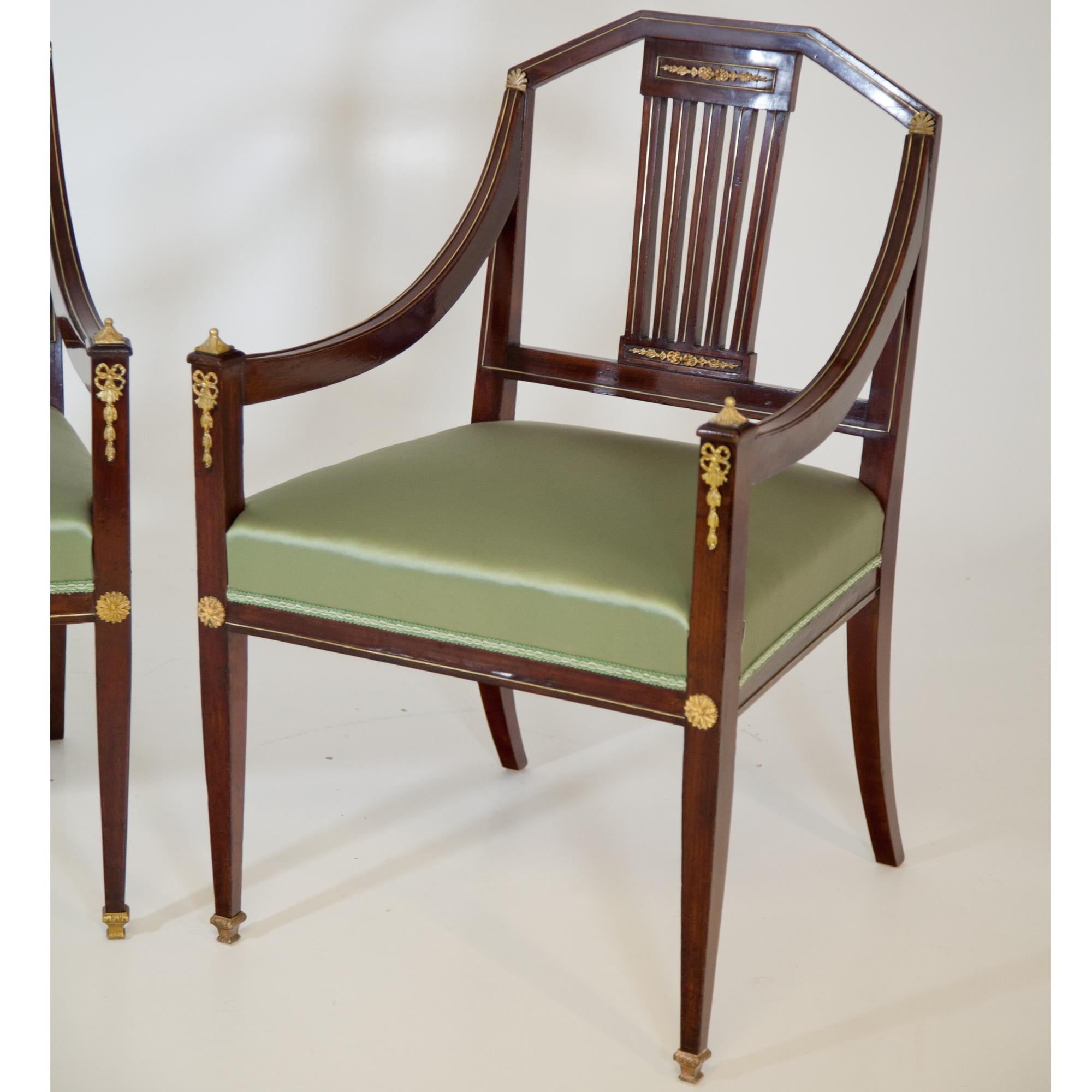 Armchairs, Vienna, circa 1800 In Good Condition In Greding, DE