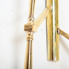 Armed Bronze Wall Sconces Pair of "FILC Marchio Depositato" by Guglielmo Ulrich