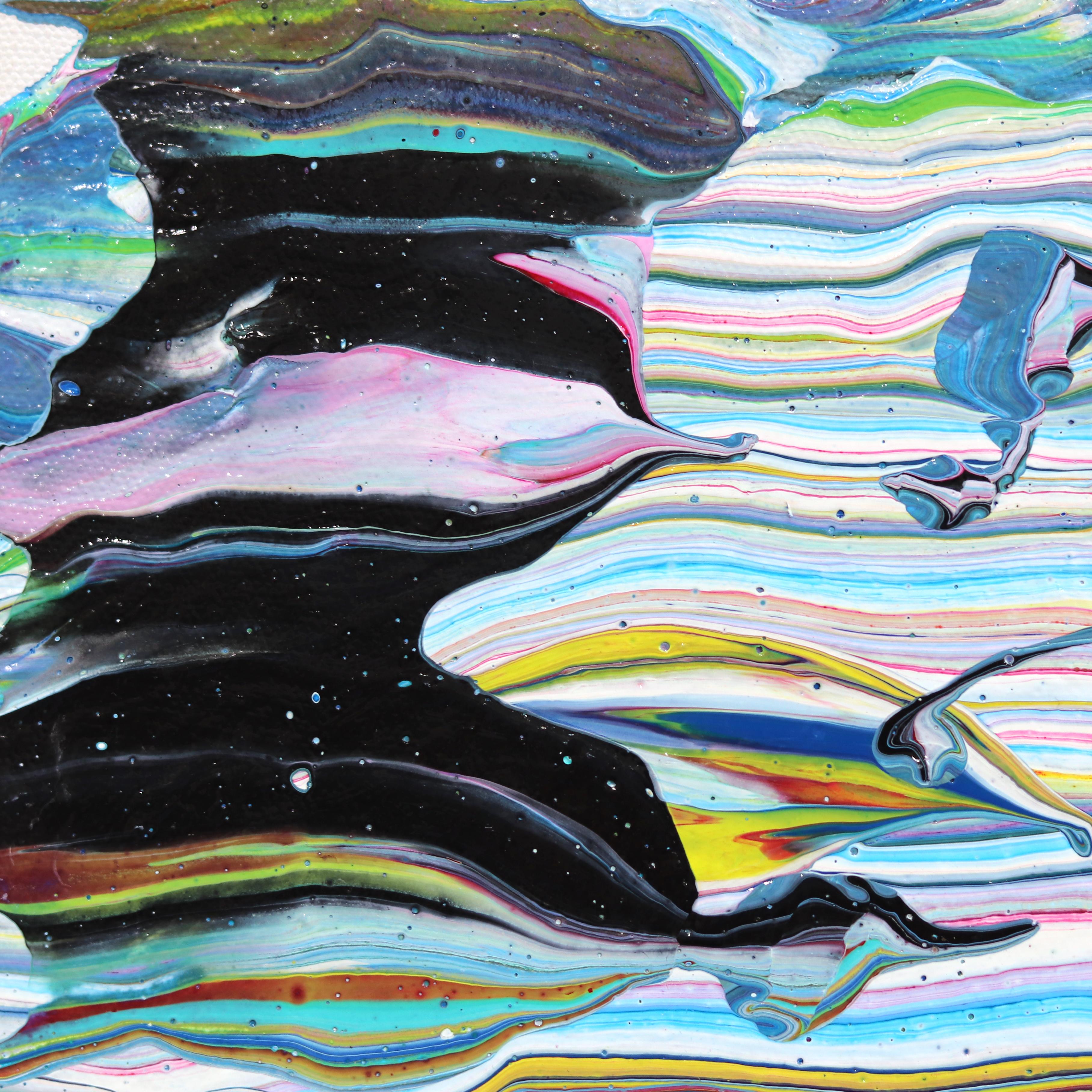 Capturando el movimiento con acrílico y pintura en spray, Armen Ges experimenta con ilusiones ópticas y perspectiva en sus originales obras de arte abstracto. Para crear estos intrigantes visuales, Ges emplea técnicas gestuales tradicionales en