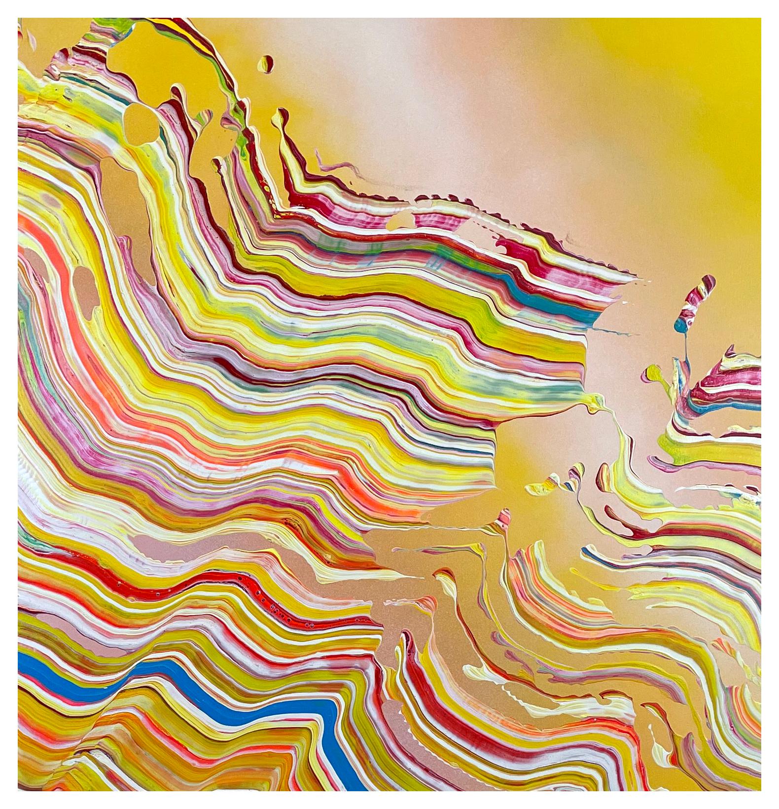 Armen Ges Abstract Painting – Konvergieren Sie