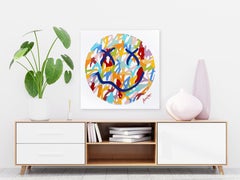 Happy #5 - Street Art Graffiti Happy Face Colorful Abstract Smiley