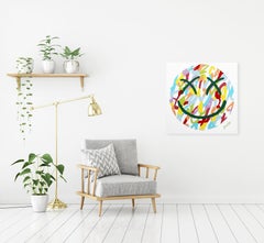Happy #6 - Street Art Graffiti Inspired Smiley Face Original Painting on Canvas
