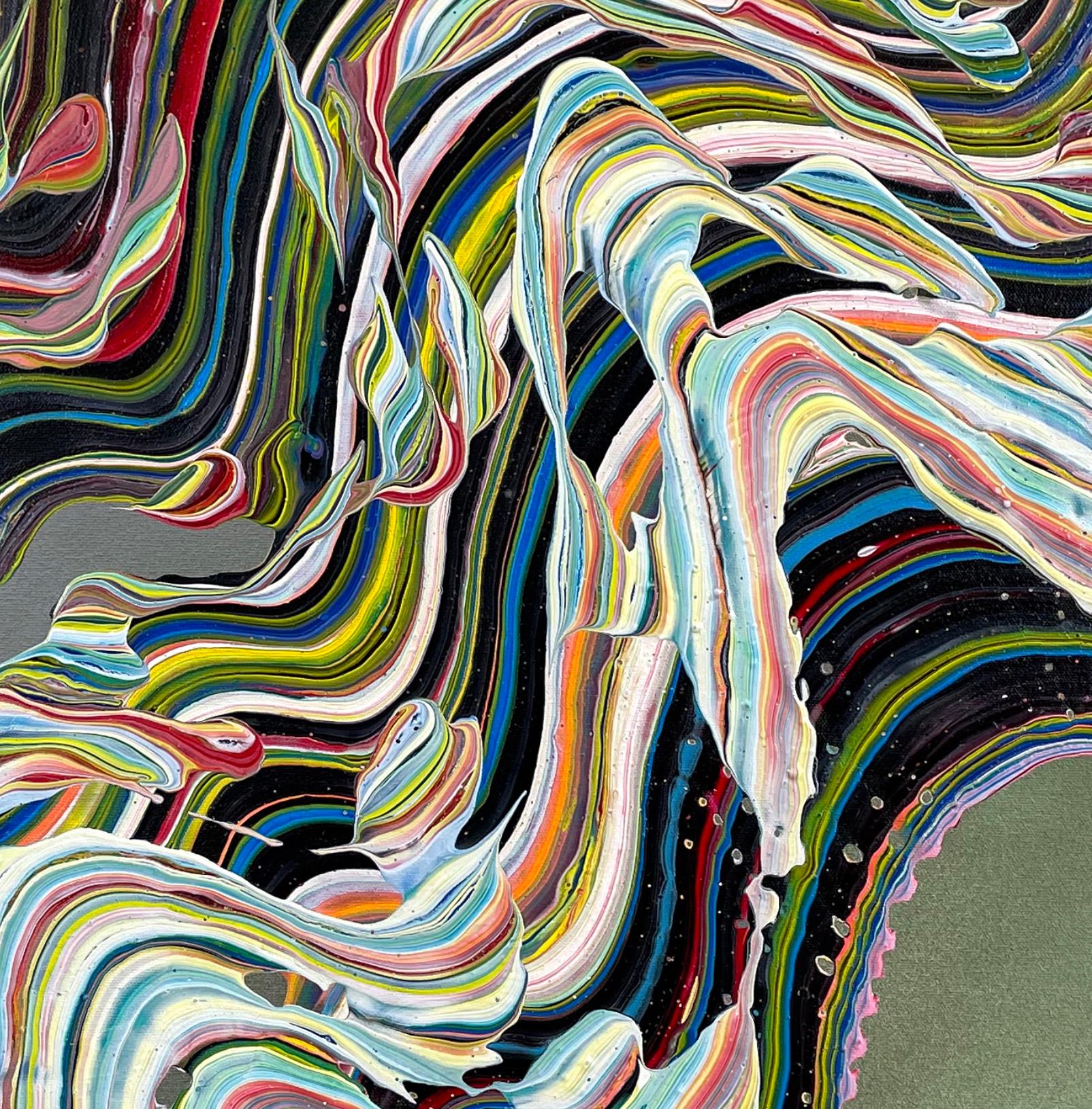 Lucido - Abstract Painting Nero di Armen Ges