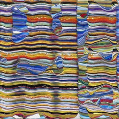 Reader's Digest - Abstract Colorful Lively Optical Illusion Painting on Canvas