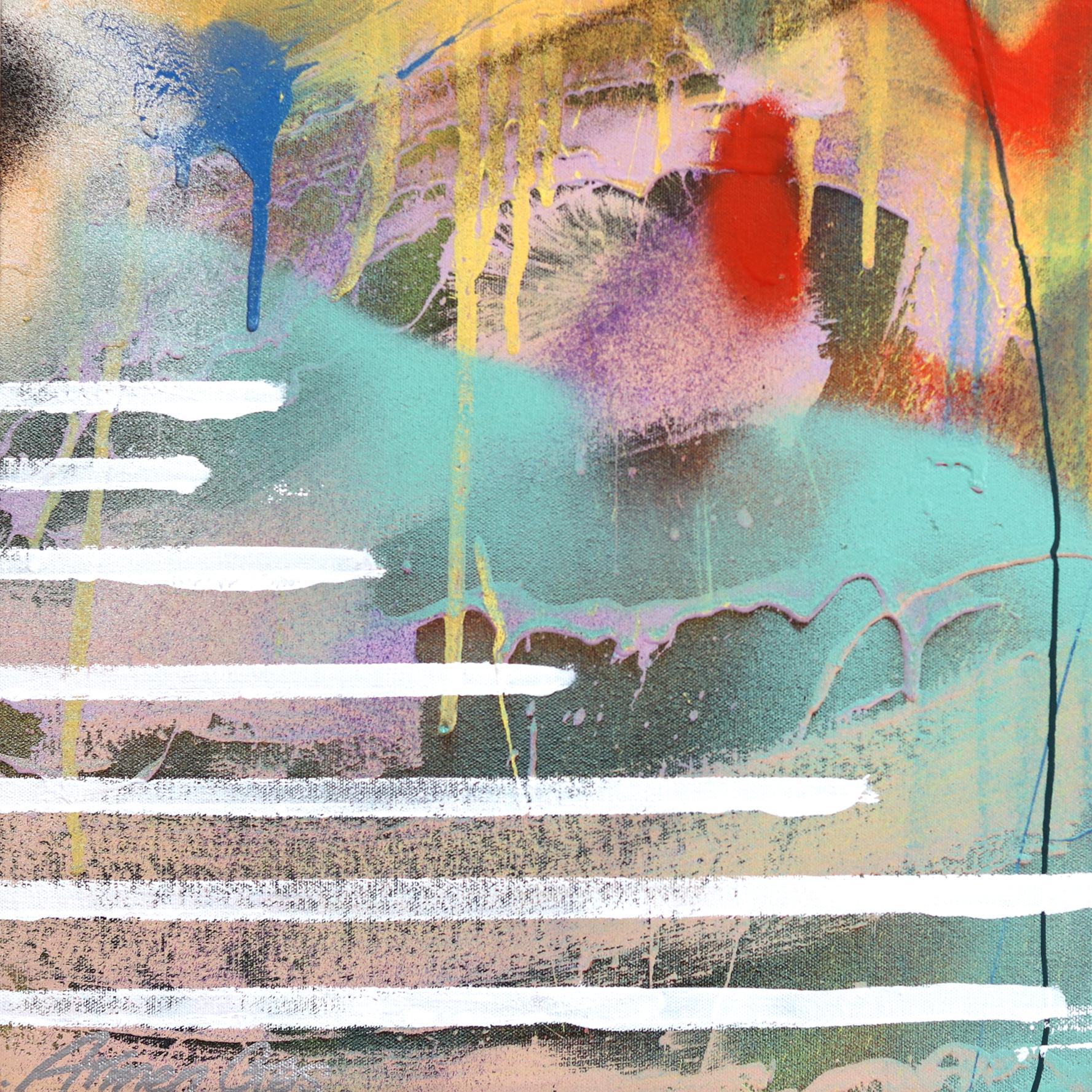 Capturant le mouvement à la peinture acrylique, Armen Ges expérimente les illusions d'optique et la perspective dans ses œuvres pop art originales. Pour créer ces visuels intrigants, Ges utilise des techniques gestuelles traditionnelles combinées à