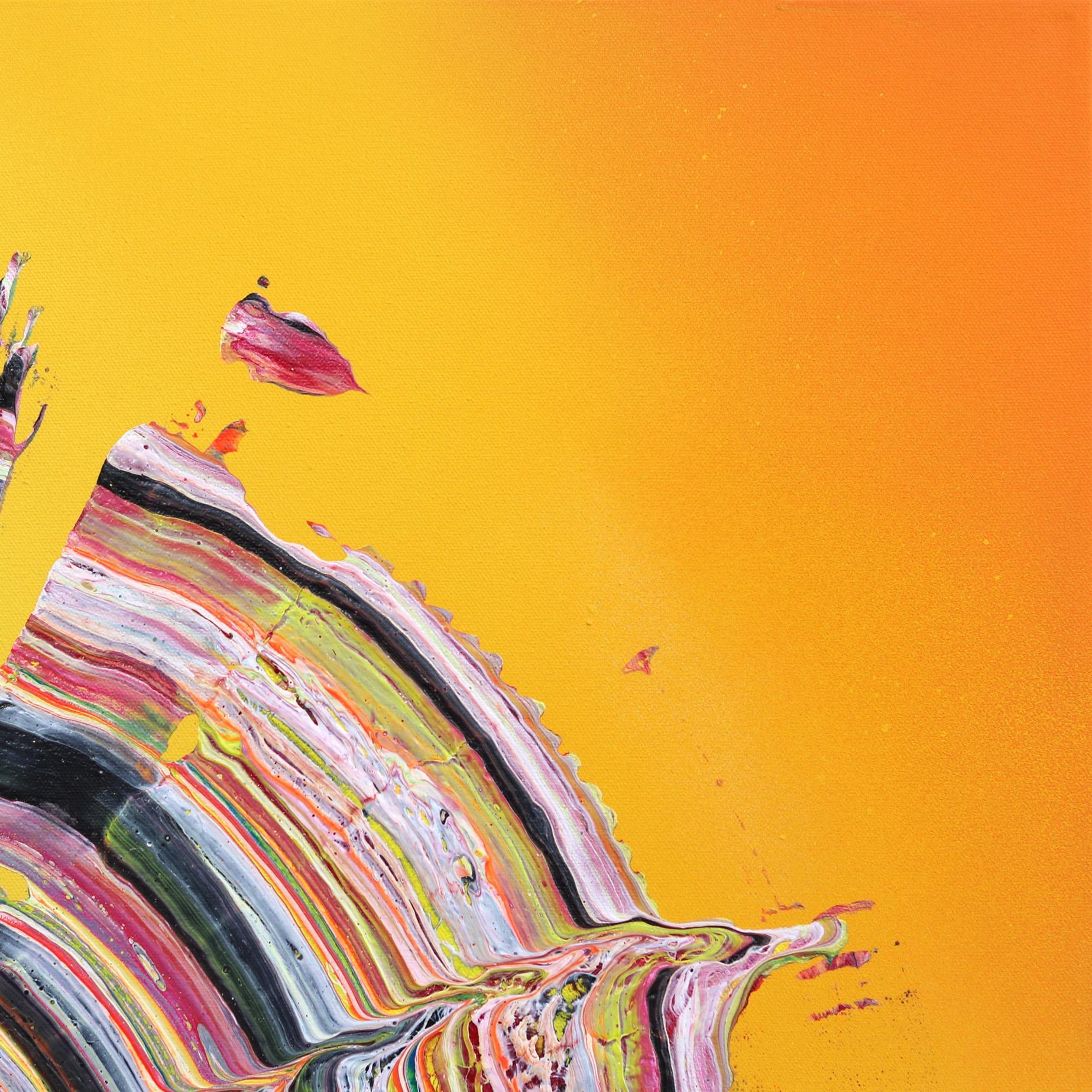 Capturando el movimiento con acrílico y pintura en spray, Armen Ges experimenta con ilusiones ópticas y perspectiva en sus originales obras de arte abstracto. Para crear estos intrigantes visuales, Ges emplea técnicas gestuales tradicionales en