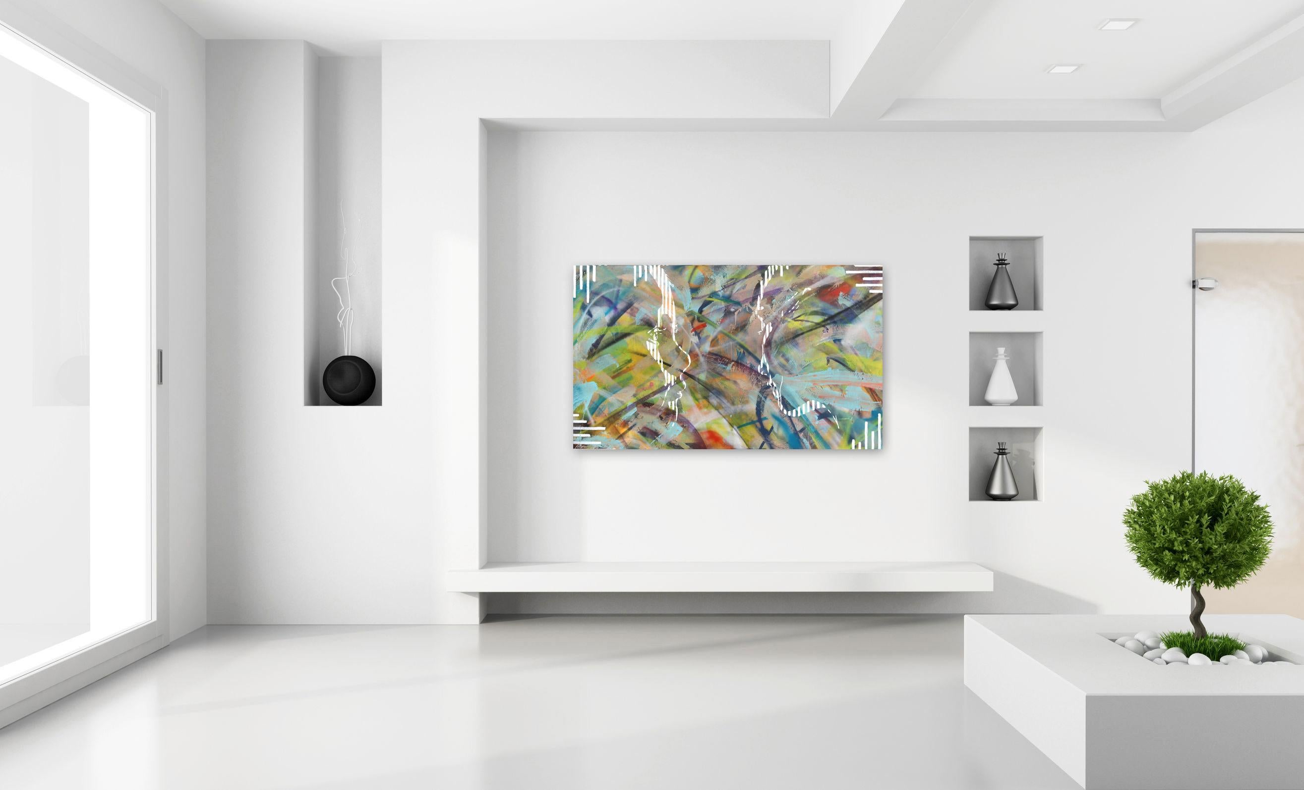 Large Abstract Figurative Painting For Sale - Where Are You Now For Sale 3