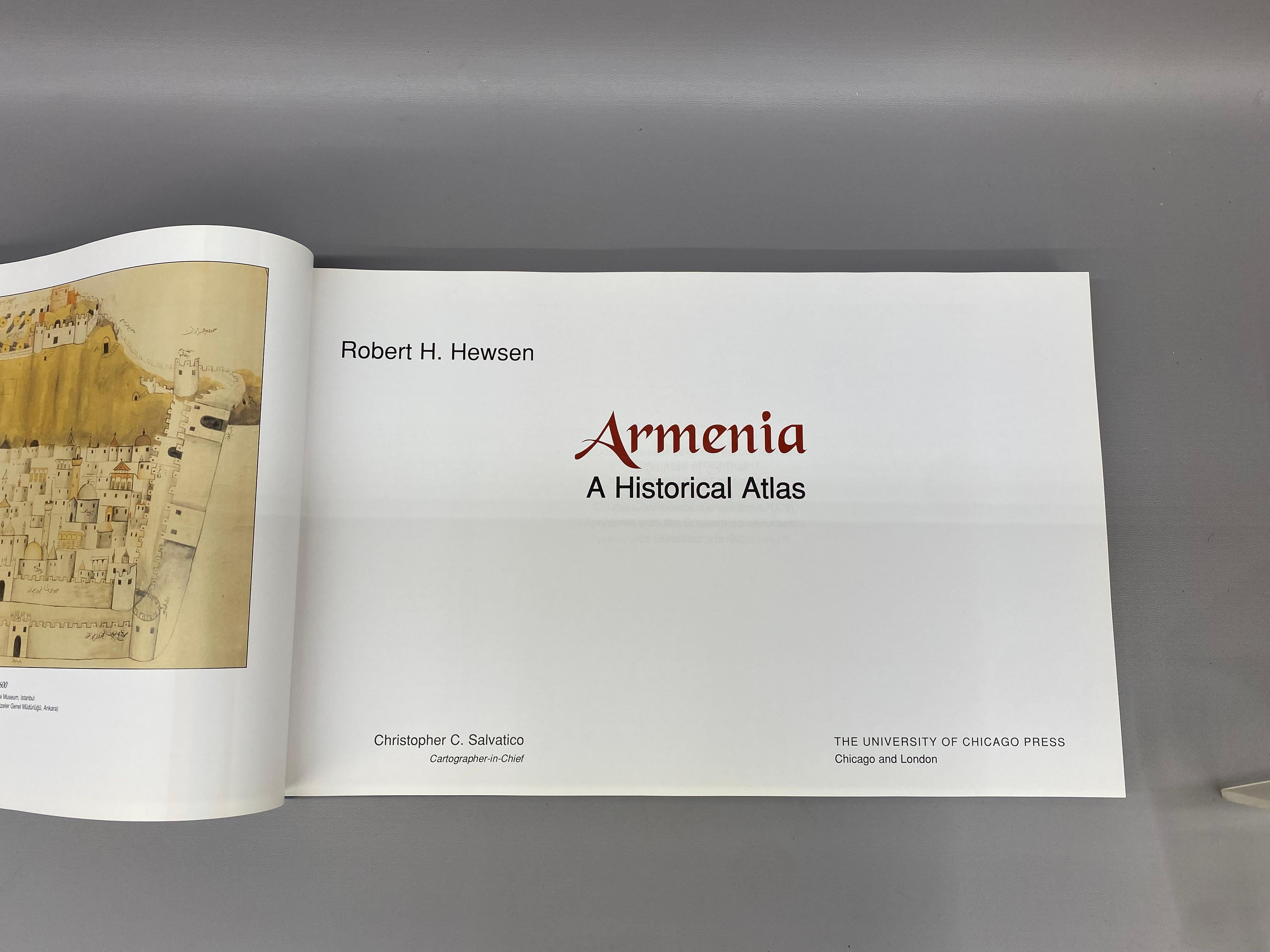Armenia A Historical Atlas par Robert H. H. Hewsen, 2001 Bon état - En vente à Garnerville, NY