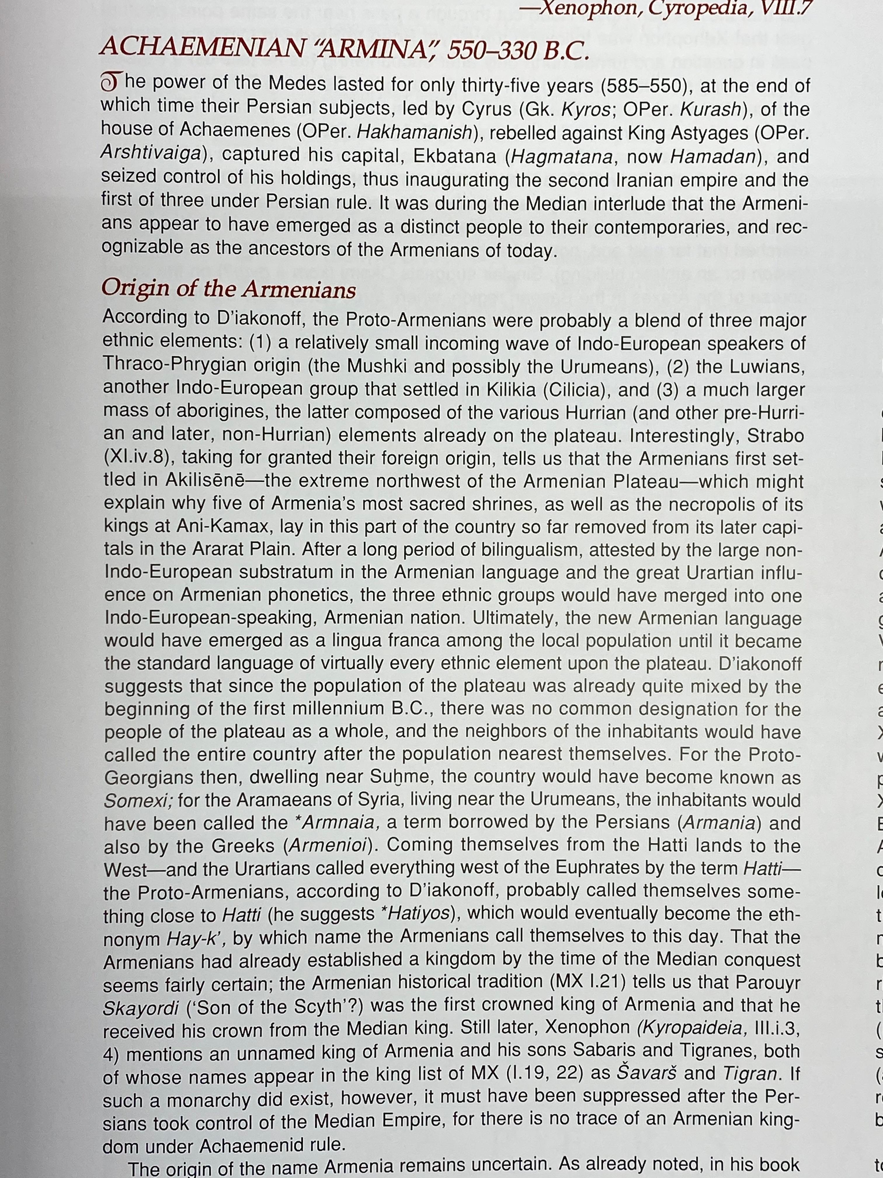 Armenia A Historical Atlas par Robert H. H. Hewsen, 2001 en vente 1