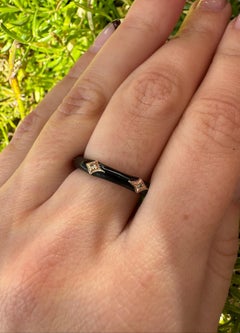 Armenta 14K Rose Gold & Sterling Silver Enamel Crivelli Stack Band Ring