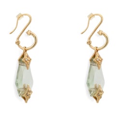 Armenta Crivelli - Pendants d'oreilles en or jaune 18 carats avec diamants et cristaux